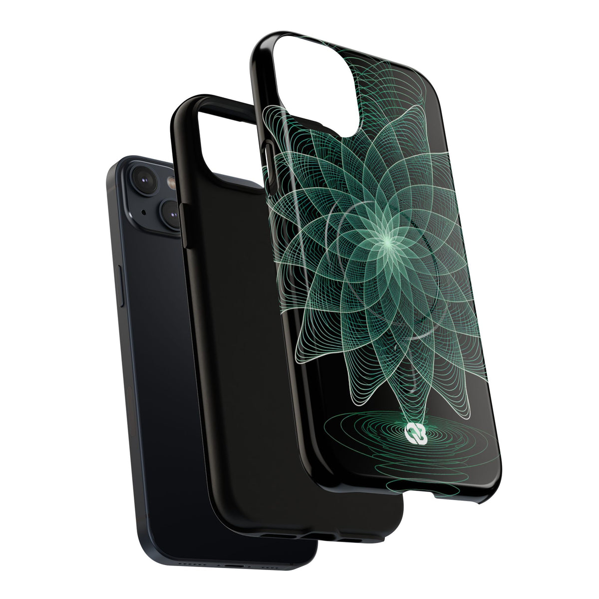 Verdant Harmonic Bloom · Tough 2.0 Magnetic Phone Case for iPhone · Black