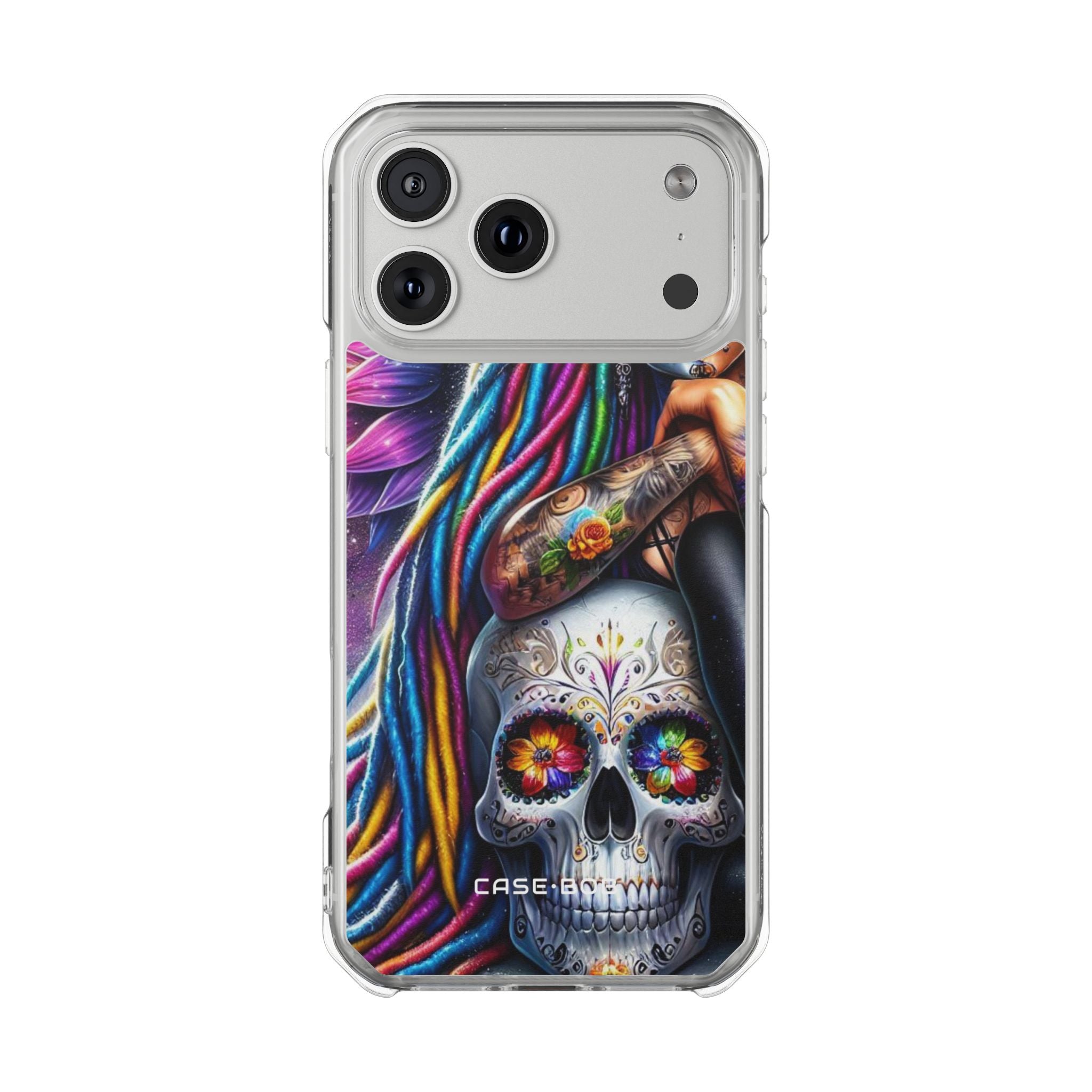 Sugar Skull Sunflower iPhone 17 Pro Max Case - Impact