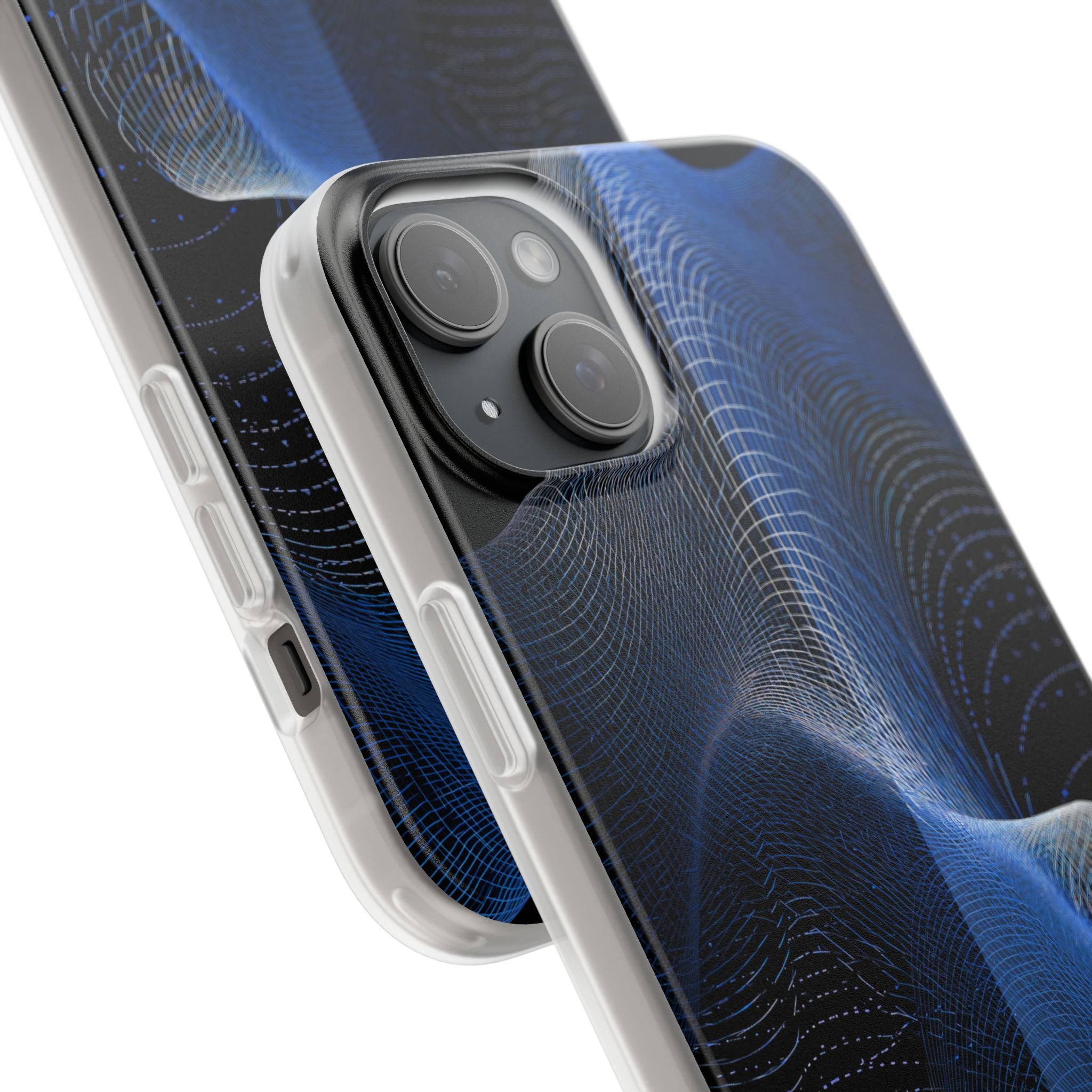 Blue Lite Phone Case for iPhone - Electric Blue Flux
