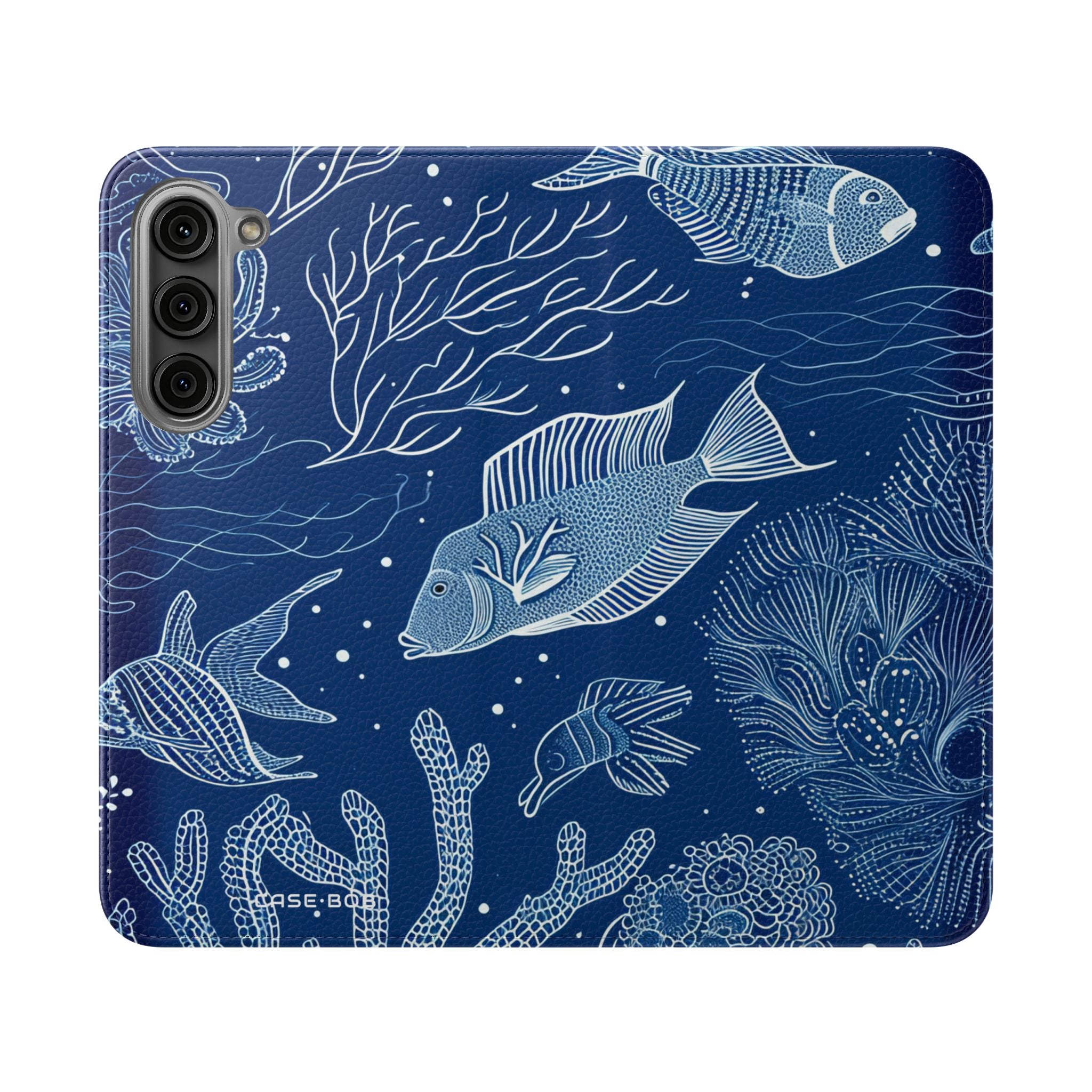Blue Scale Reef - Samsung S23+ Case - Wallet