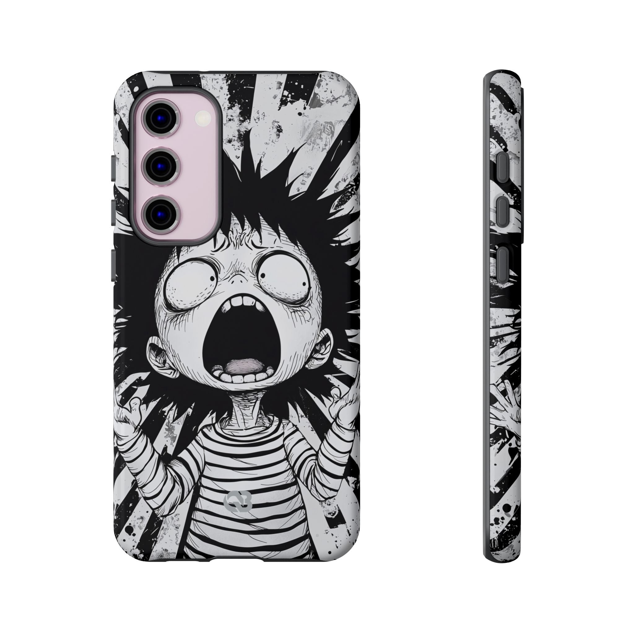 Chaotic Monochrome Scream · Tough Handyhülle für Samsung
