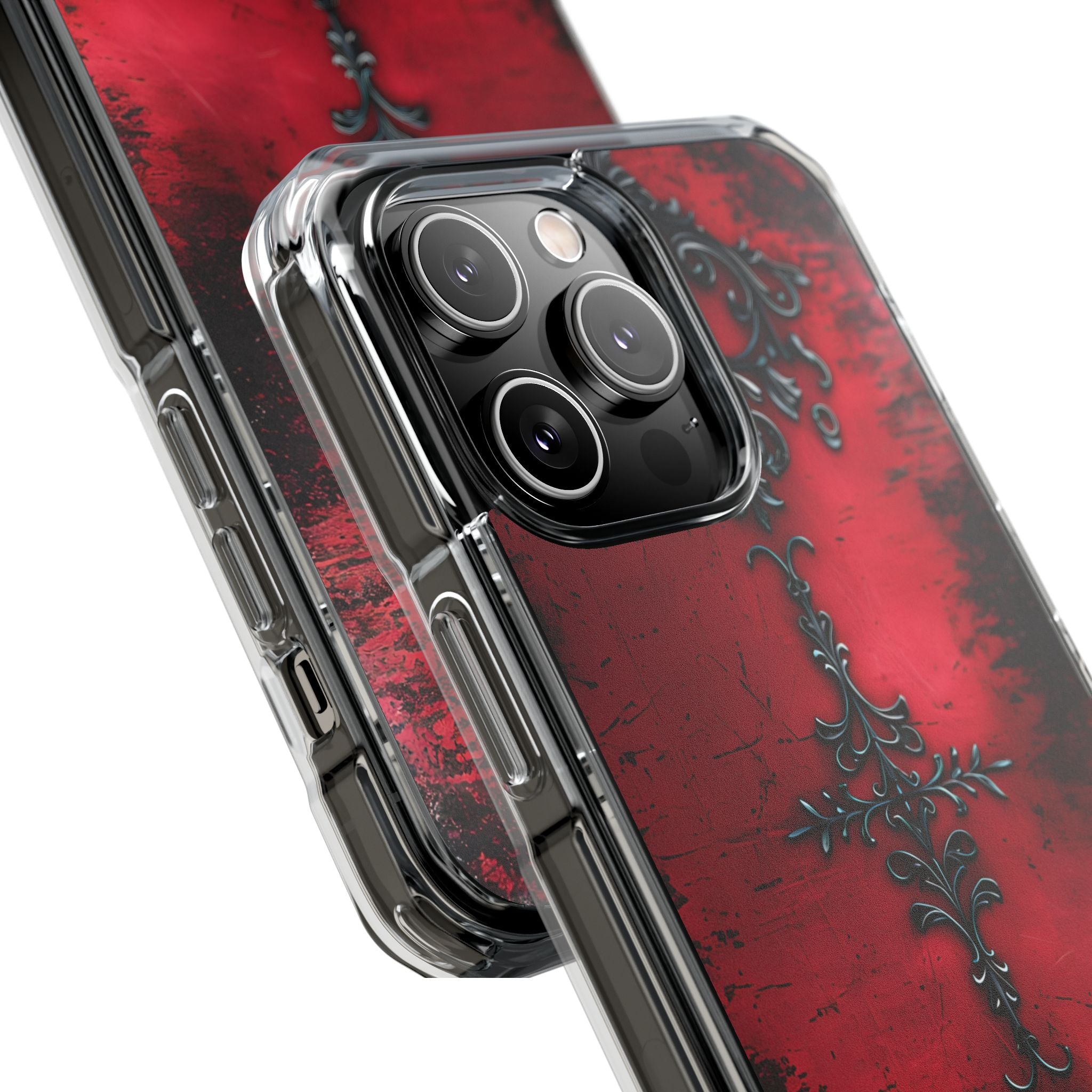 Crimson Gothic Filigree · Impact Phone Case for iPhone · Magsafe