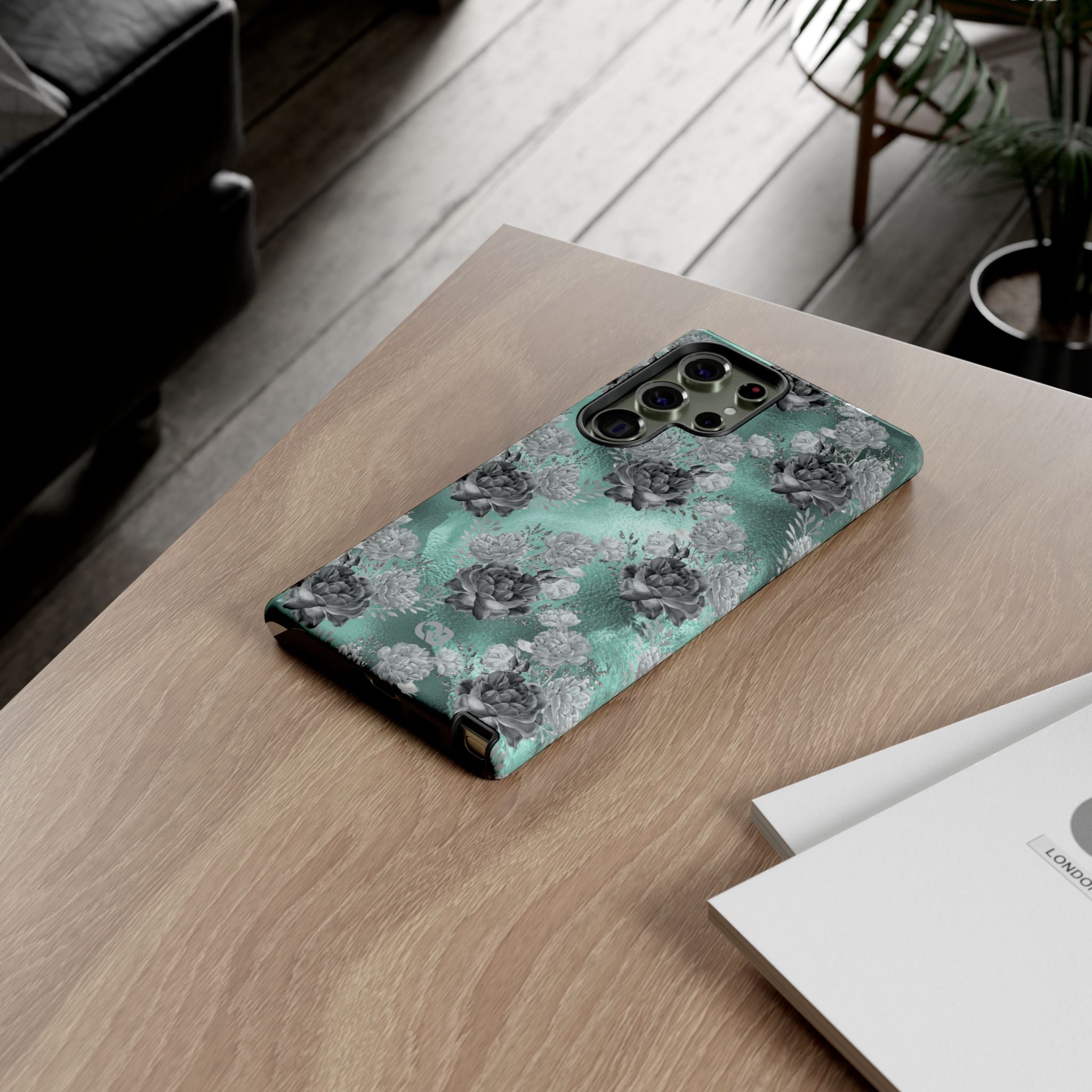 Frost Mint Floral · Tough Phone Case for Samsung