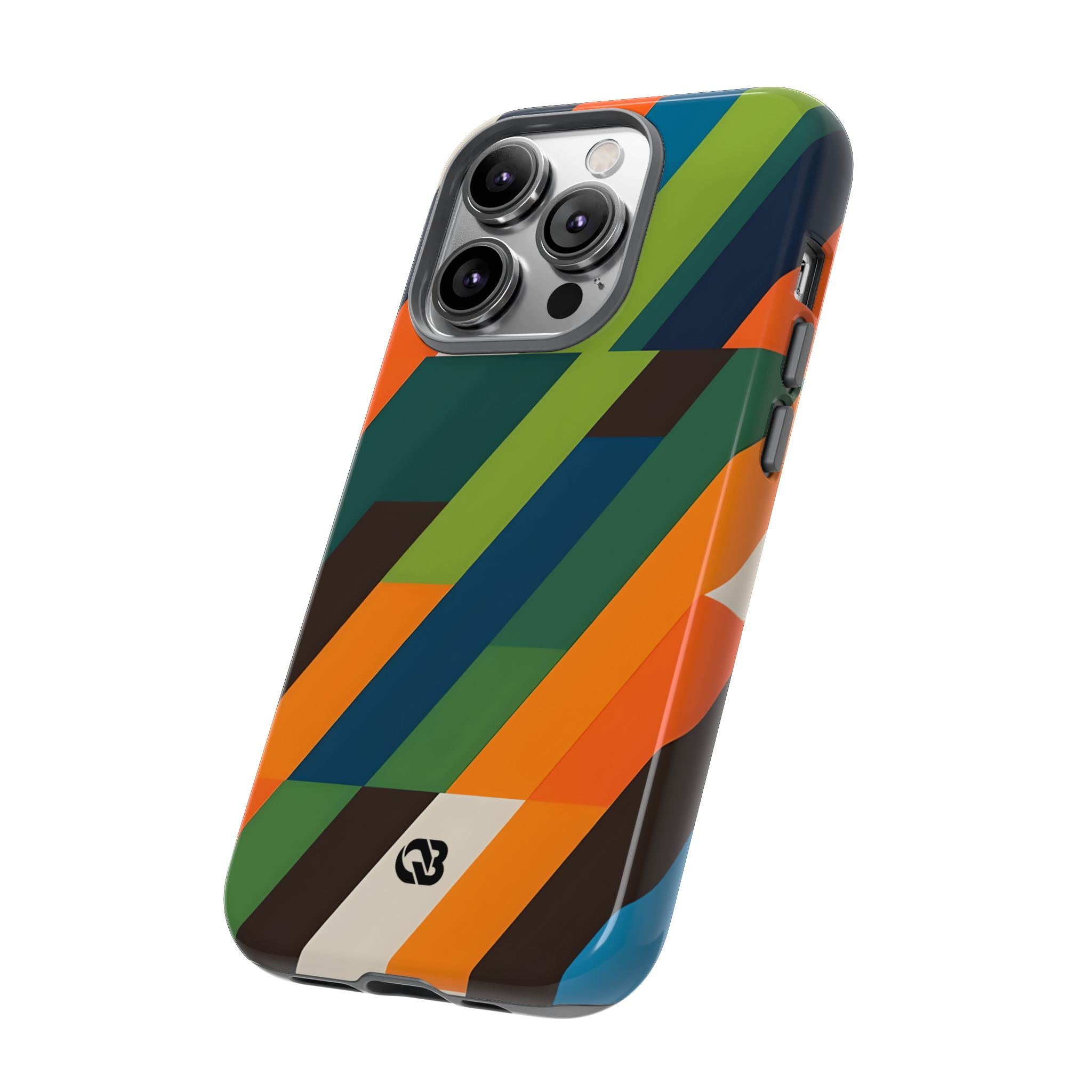 Custodia Retro Mosaico Angolata · Tough per iPhone