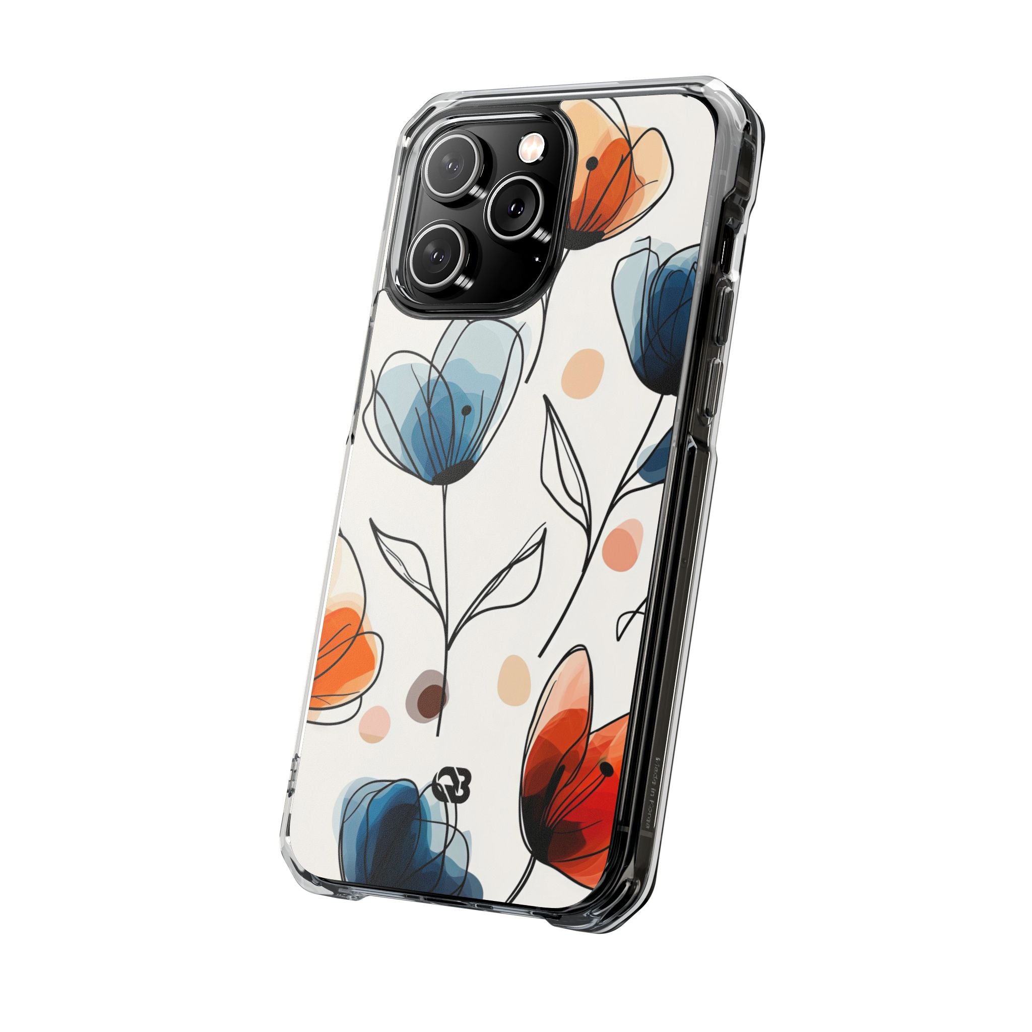 Ink Watercolor Tulips · Impact Hoesje voor iPhone · Magsafe