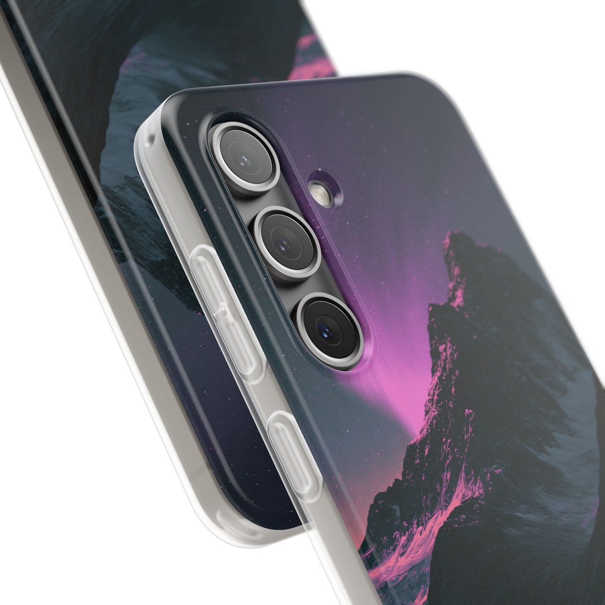 Arctic Aurora Summit · Lite Phone Case for Samsung · Black