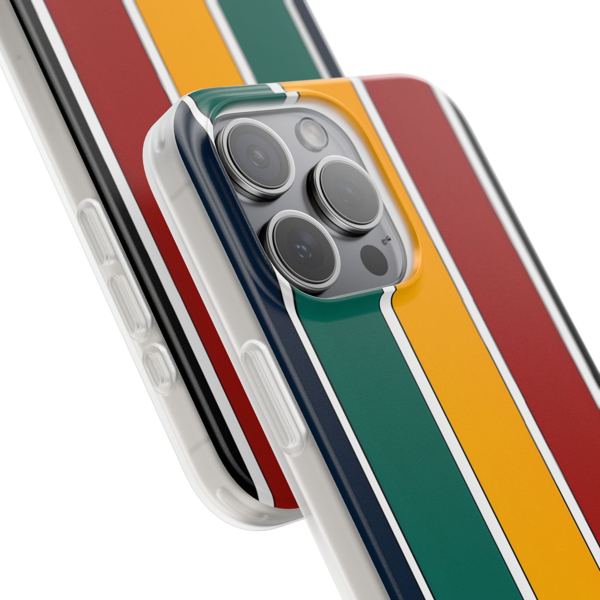 Retro Racing Bars · Soft Phone Case for iPhone