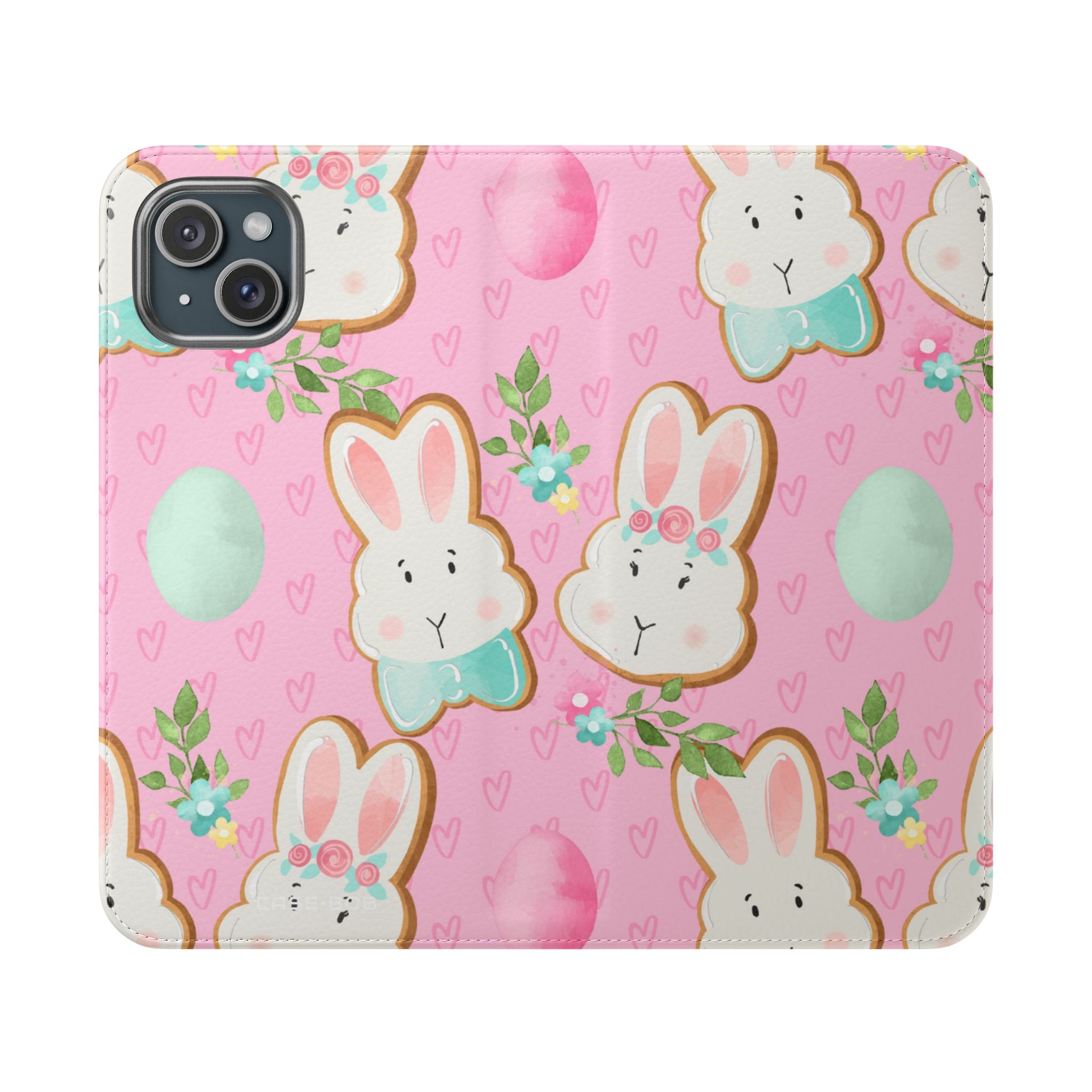 Blushing Bunny Bloom - iPhone 15 Plus Case - Wallet