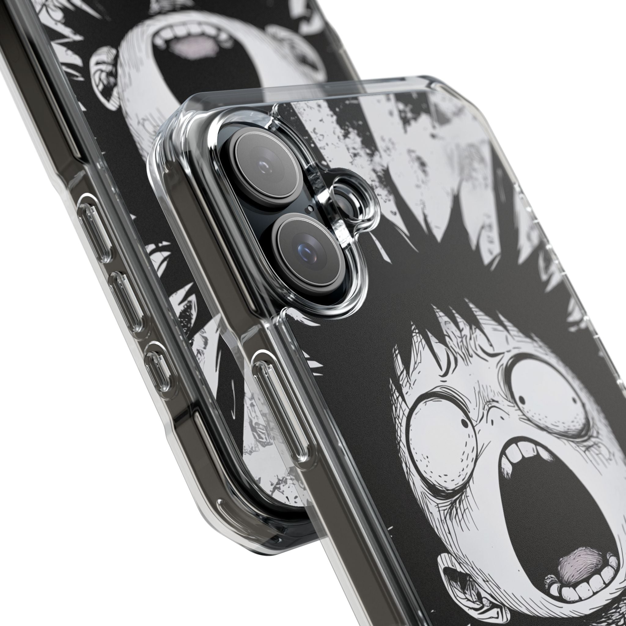 Screaming Stripes iPhone 16 Plus Cover - Impact