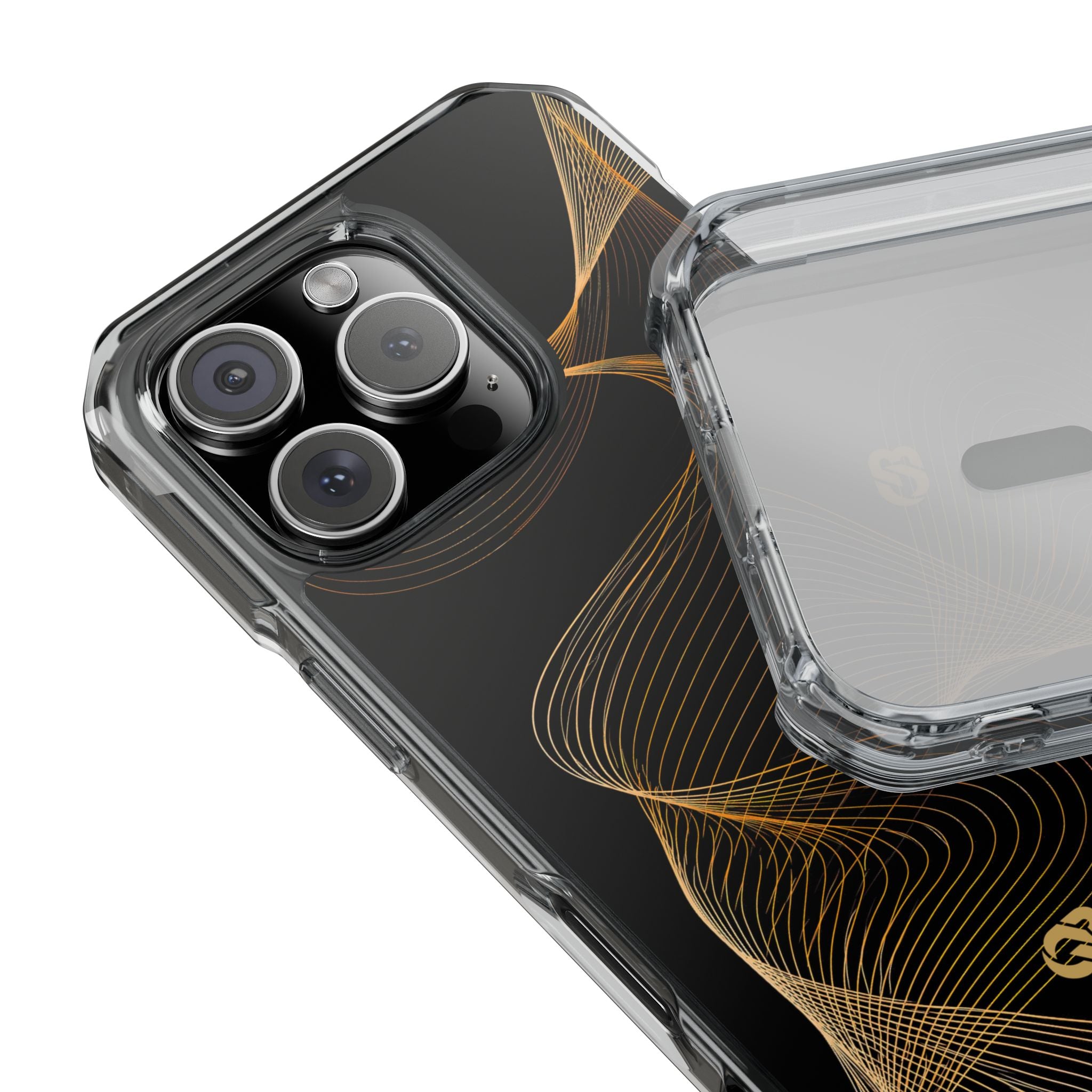 Gold Impact MagSafe Phone Case for iPhone - Burnished Bronze Helix