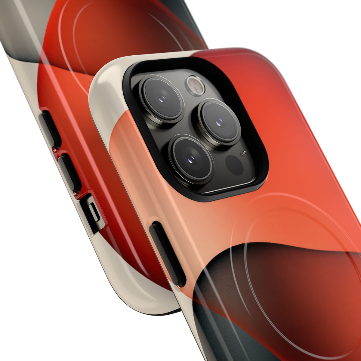 Translucent Crimson Form · Tough 2.0 Magnetic Phone Case for iPhone · Red