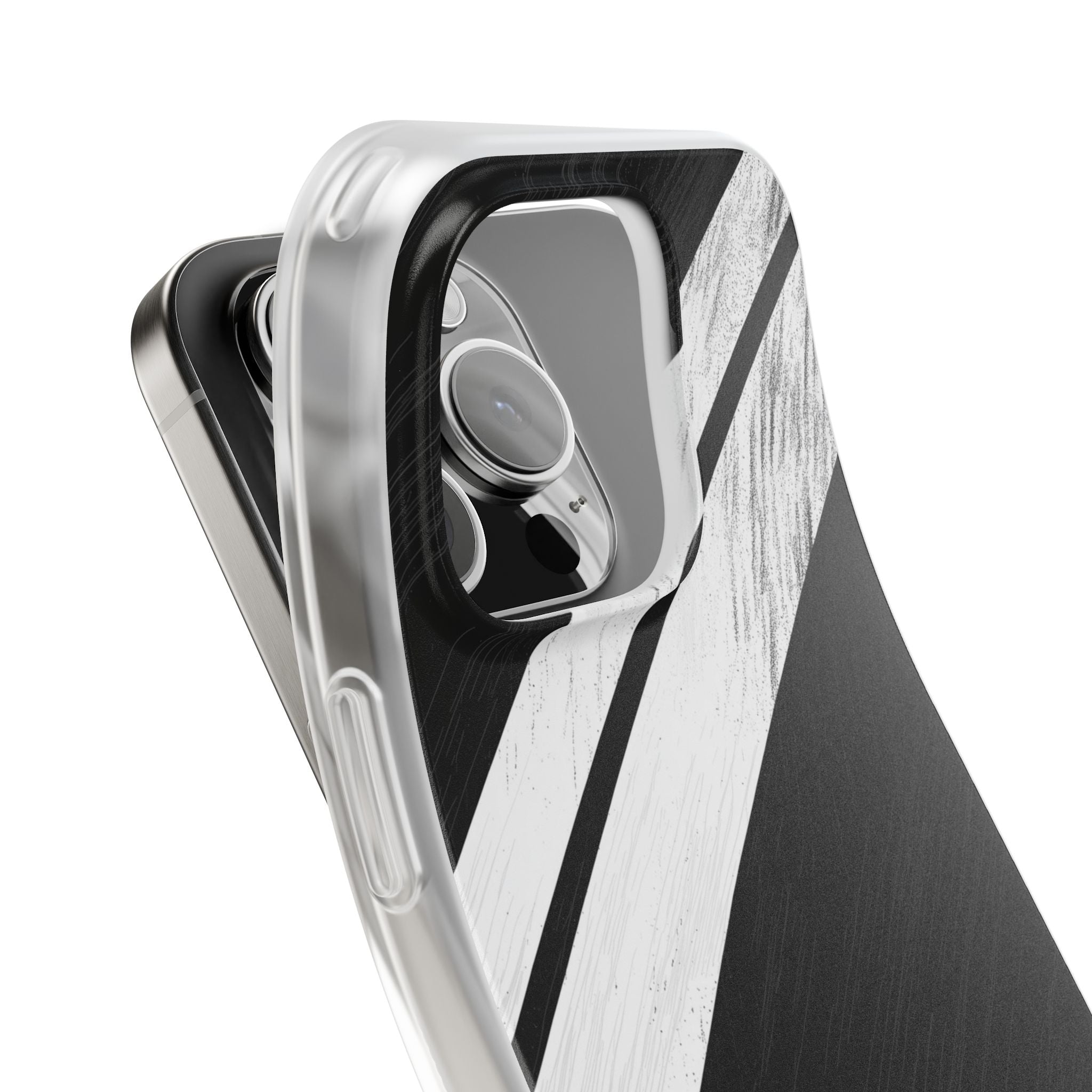 Distressed Stripe Motion iPhone 16 Pro Case - Soft