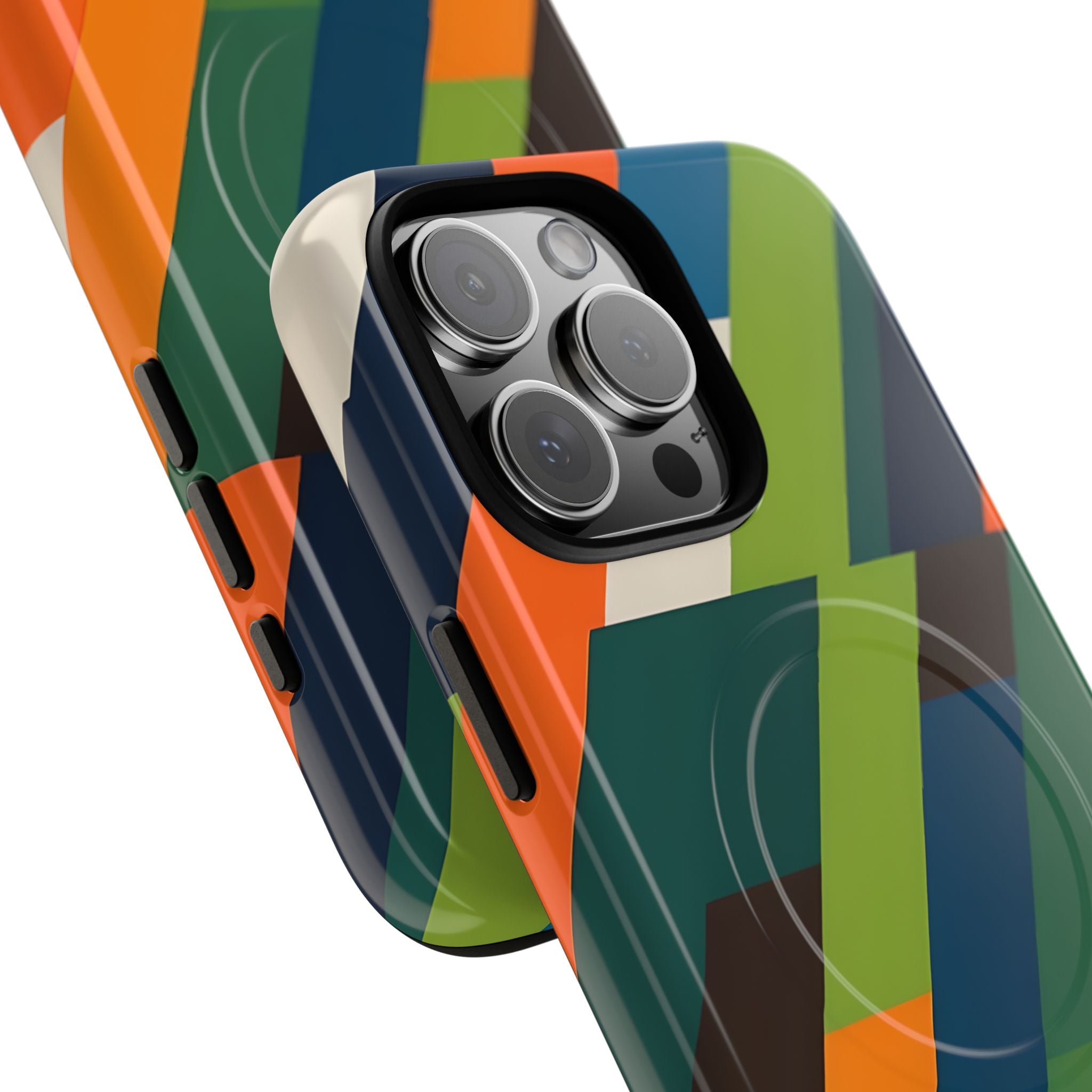 Angled Retro Mosaic · Tough+ Phone Case for iPhone · Magsafe