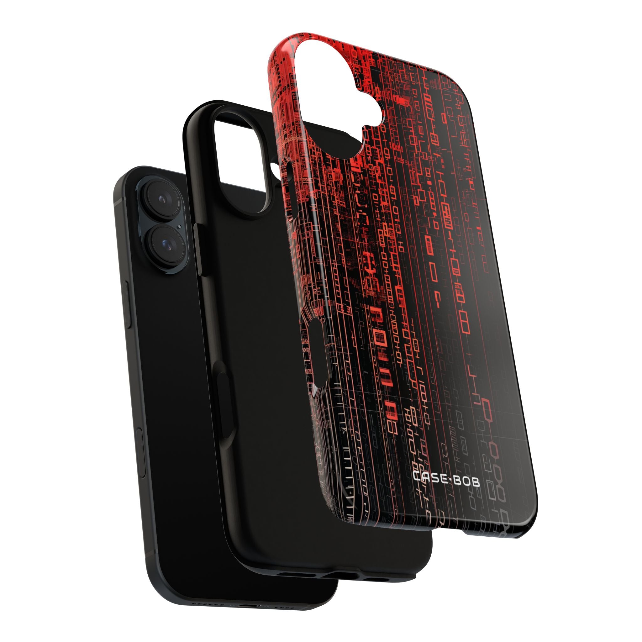 Red Stream Columns iPhone 16 Plus Case - Tough