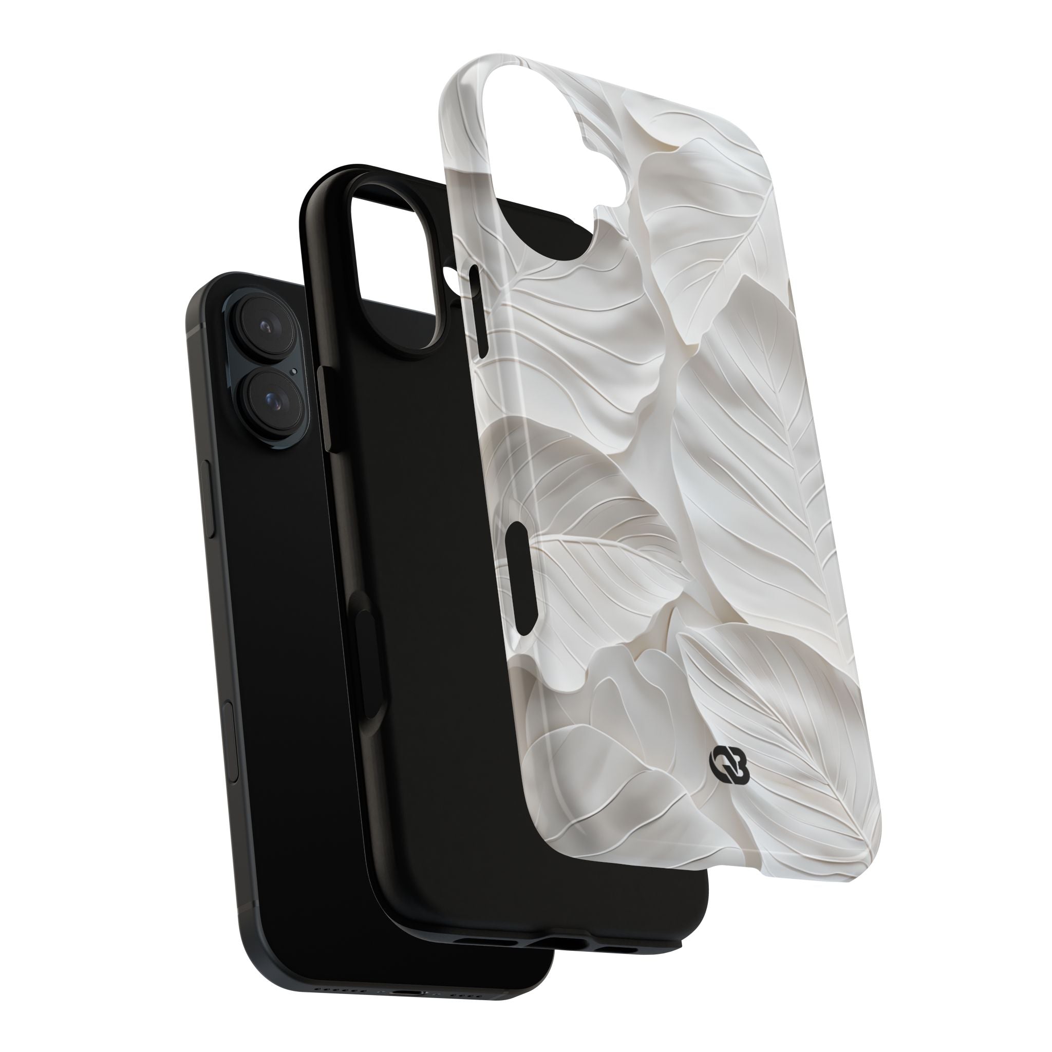 Sculpted Ivory Leaves · Tough Coque de téléphone pour iPhone