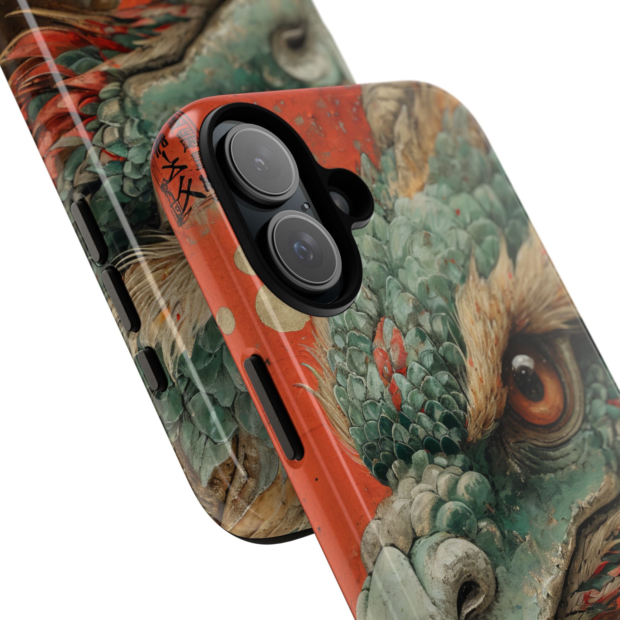 Emerald Dragonflare iPhone 16 Plus Case - Tough