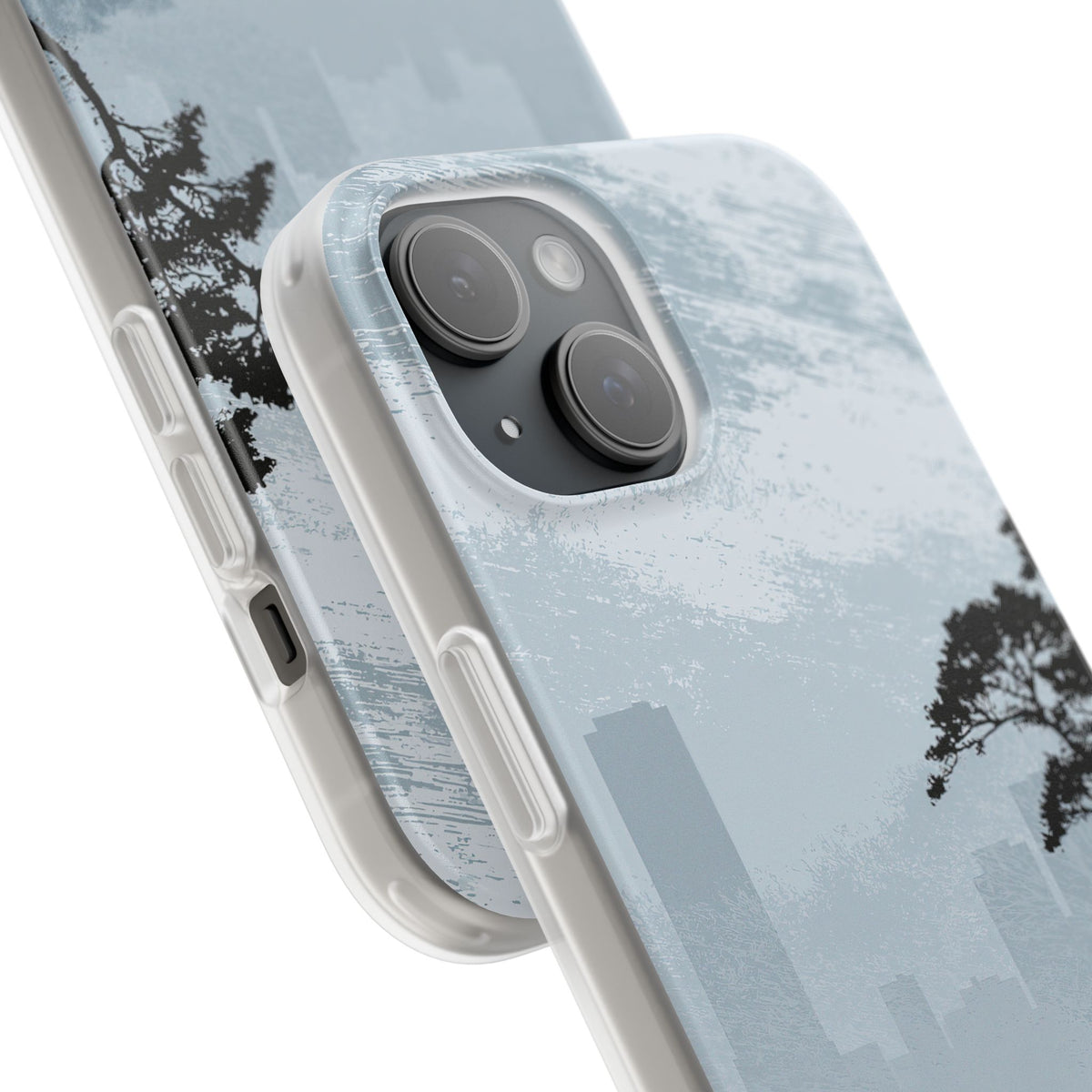 Grey Lite Phone Case for iPhone - Steel Slate Zen