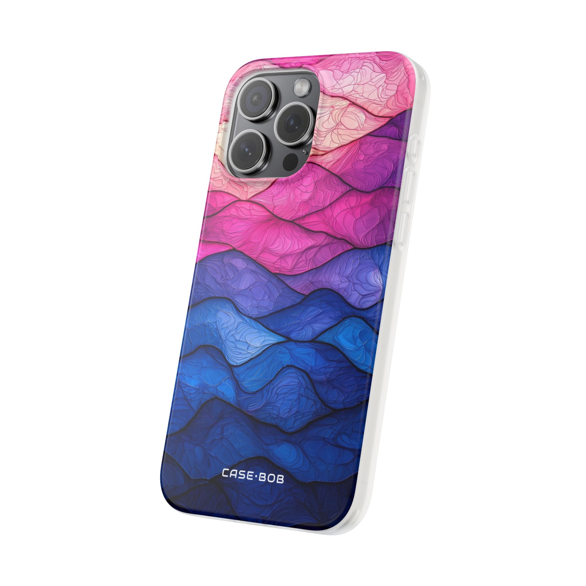 Welliges Ader-Verlauf iPhone 15 Pro Max Case - Soft