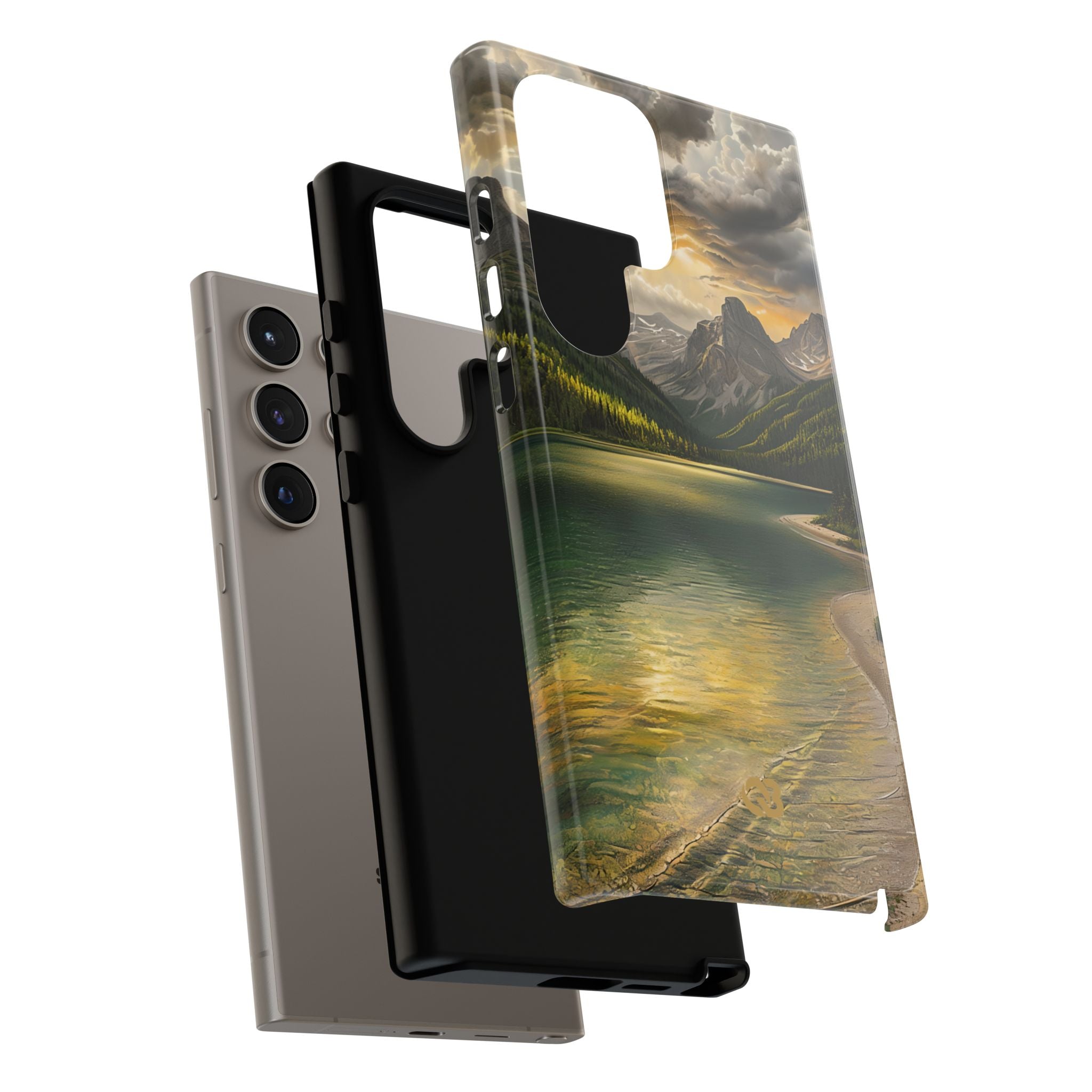 Gilded Mountain Lake · Tough Phone Case for Samsung