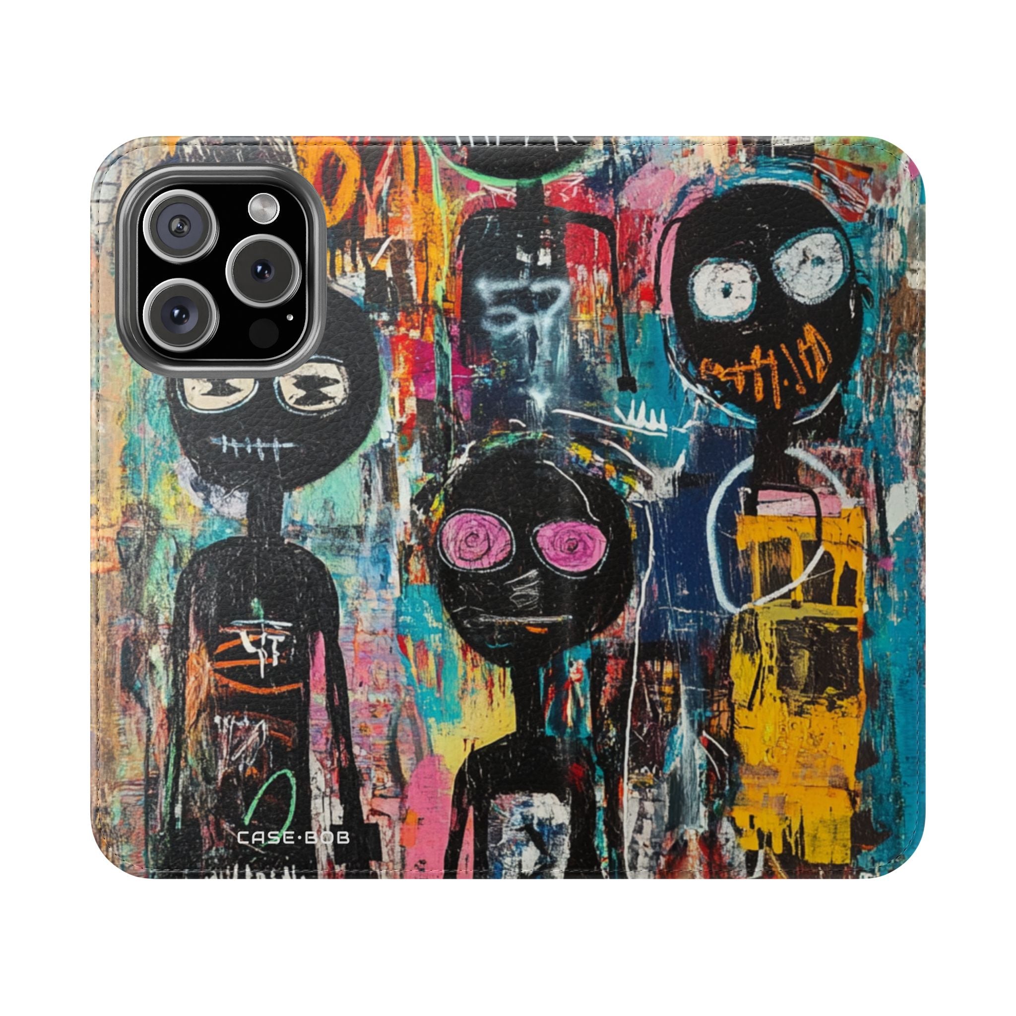 Wide-Eyed Faces - iPhone 16 Pro Case - Wallet