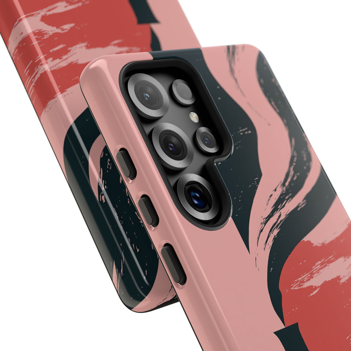 Pink Tough Phone Case for Samsung - Cinder Rose Plume