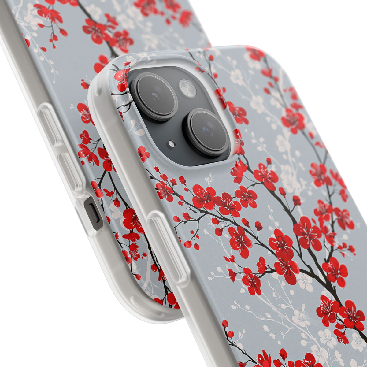 Scarlet Plum Blossom · Lite Phone Case for iPhone · Red