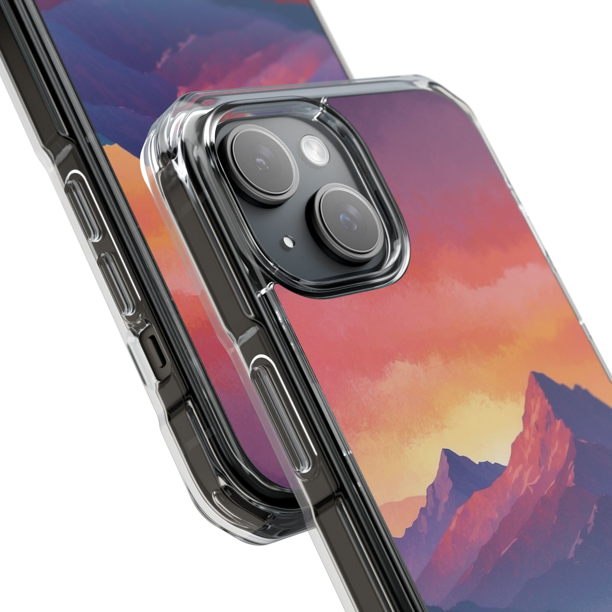 Crimson Mountain Dusk · Impact Handyhülle für iPhone · Magsafe