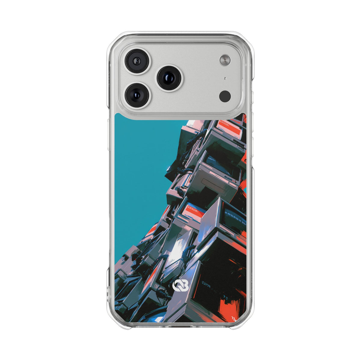 System Error Spire · Clear Impact Magnetic Phone Case for iPhone · Teal