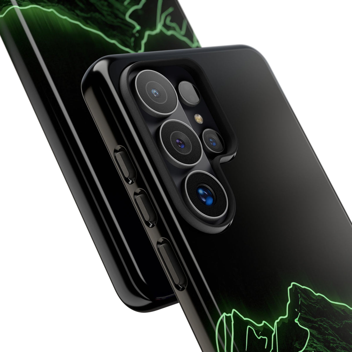 Nordic Mountain Contour · Tough Phone Case for Samsung · Black