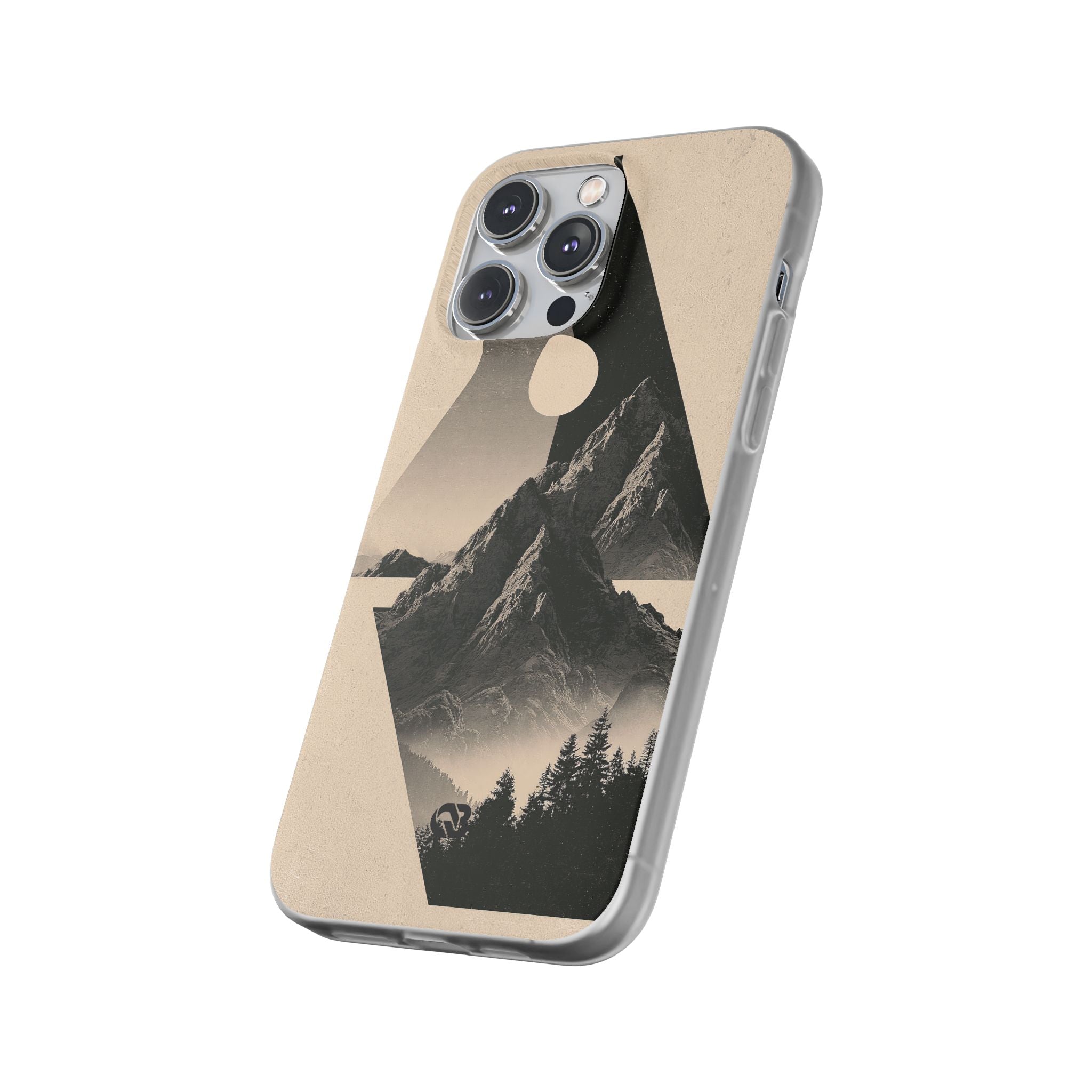 Beige Lite Phone Case for iPhone - Obsidian Summit Parchment