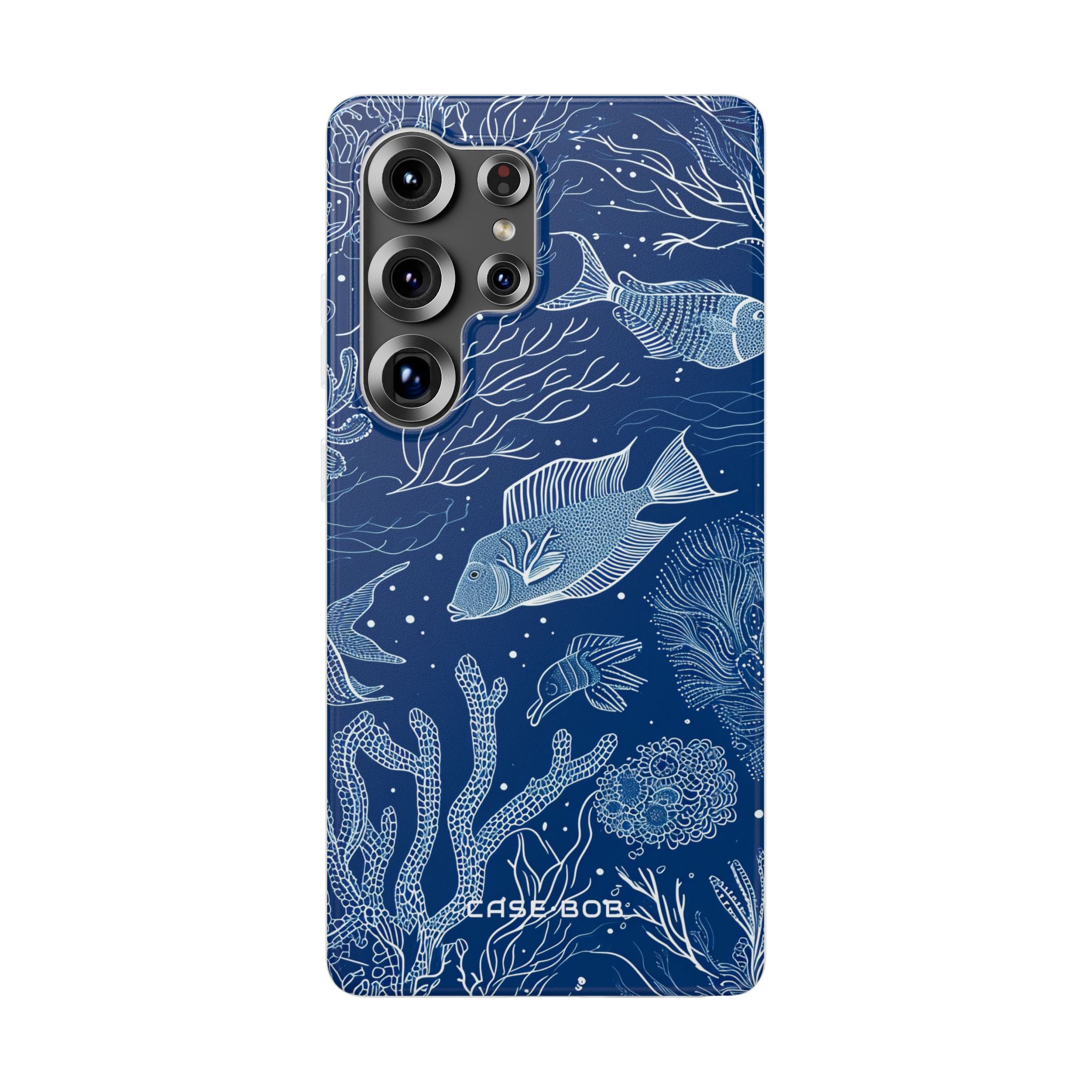 Navy Scale Reef Samsung S25 Ultra Case - Soft
