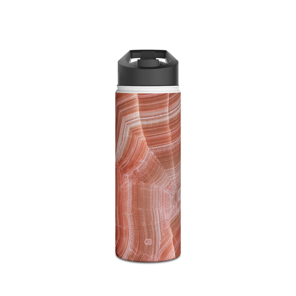Blushing Rose Strata · Insulated Water Bottle · Pink