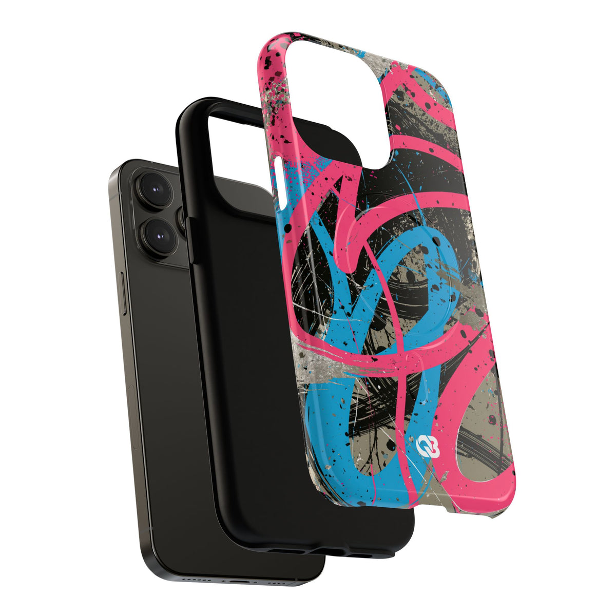 Cyber Splatter Flow · Tough 2.0 Magnetic Phone Case for iPhone · Pink