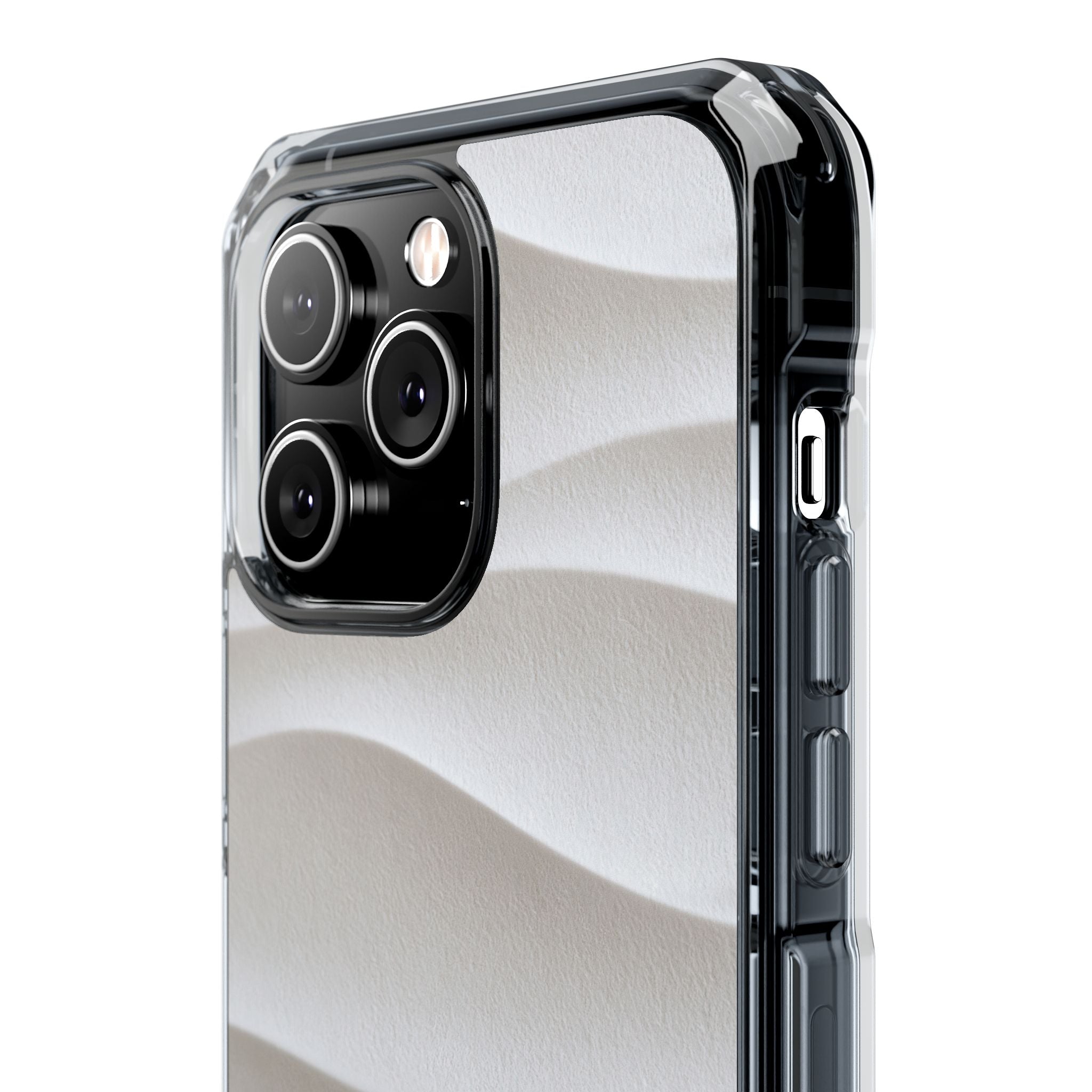 White Impact MagSafe Phone Case for iPhone - Arctic Flow Ridges