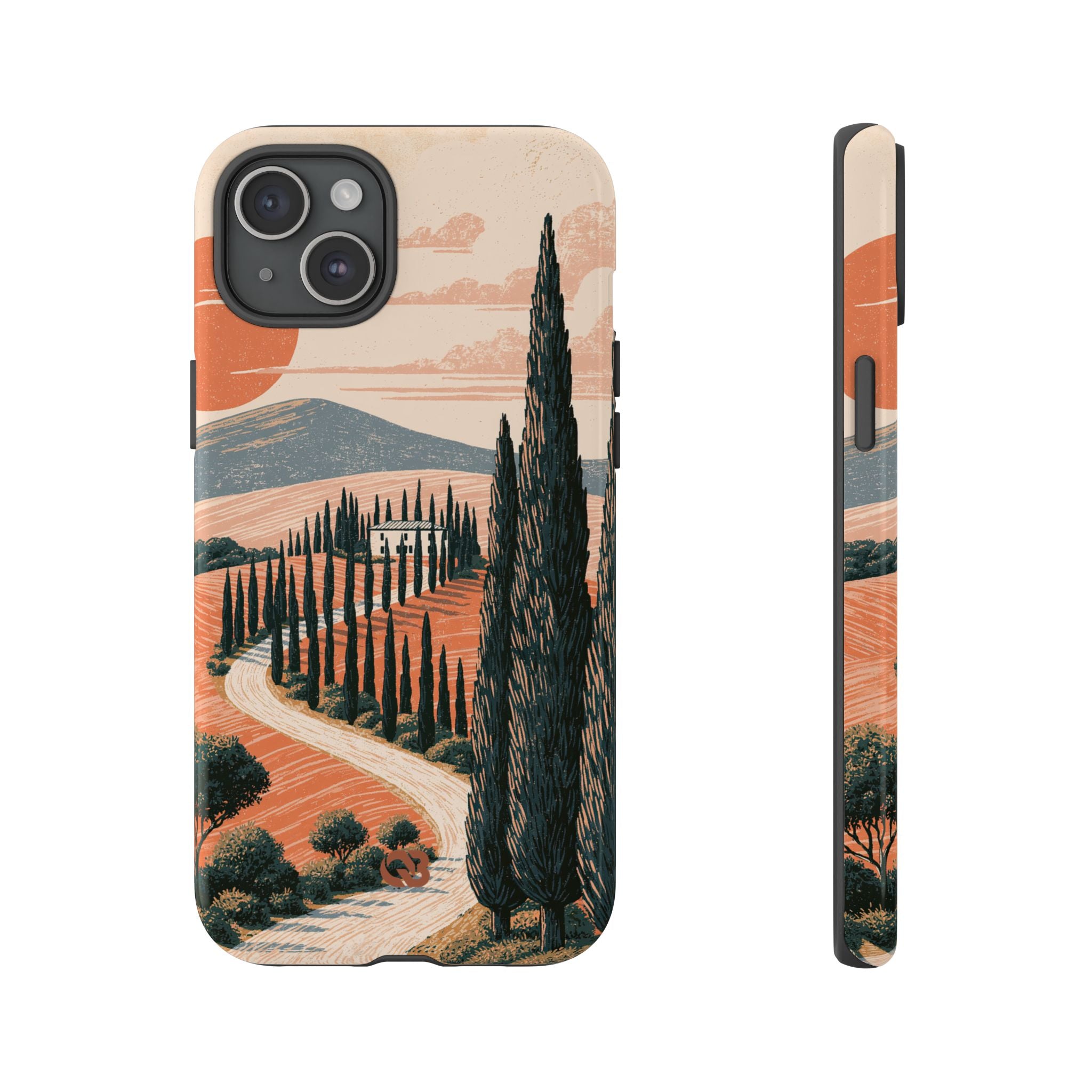 Orange Tough Phone Case for iPhone - Terracotta Ridge Trail