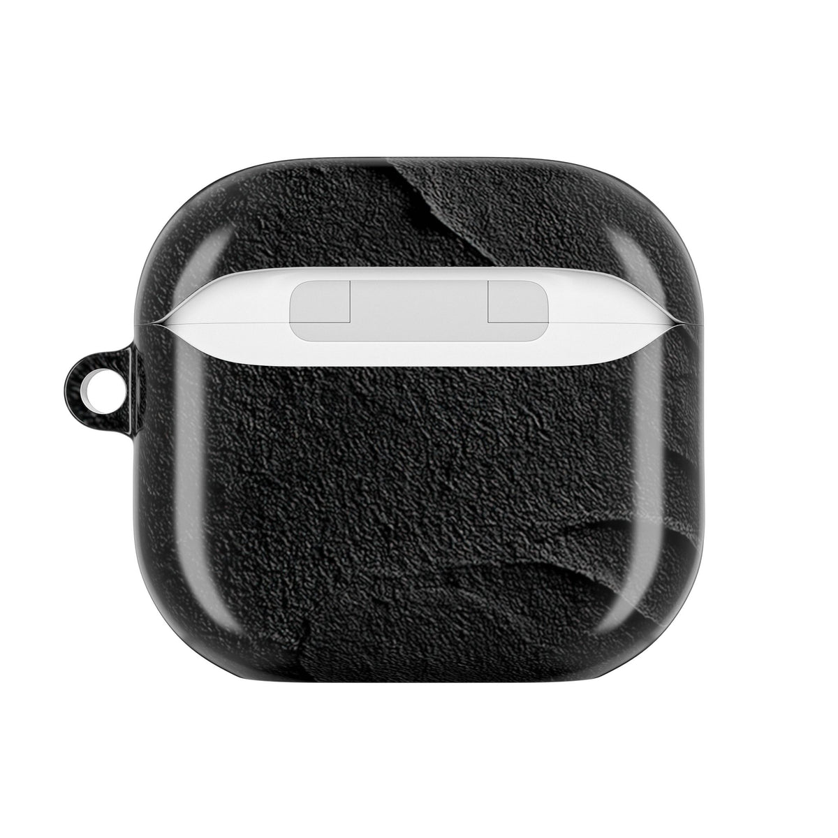 Obsidian Stucco Relief · Hard Case for AirPods & AirPods Pro · Black