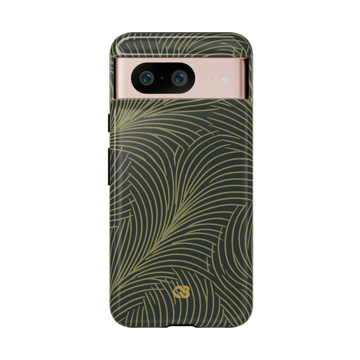 Midnight Palm Frond · Tough Phone Case for Pixel · Green