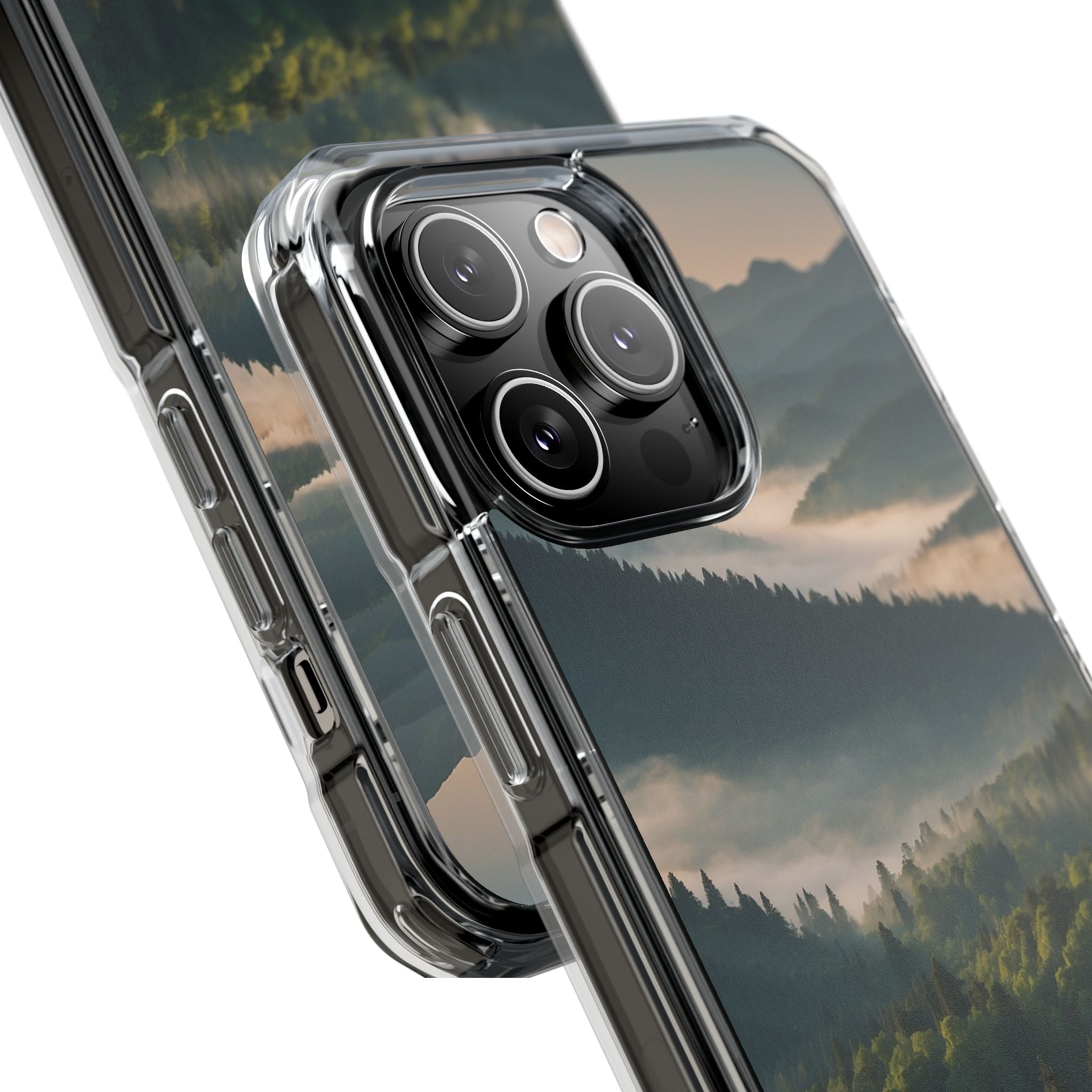 Foggy Mountain Ridge · Impact Handyhülle für iPhone · Magsafe