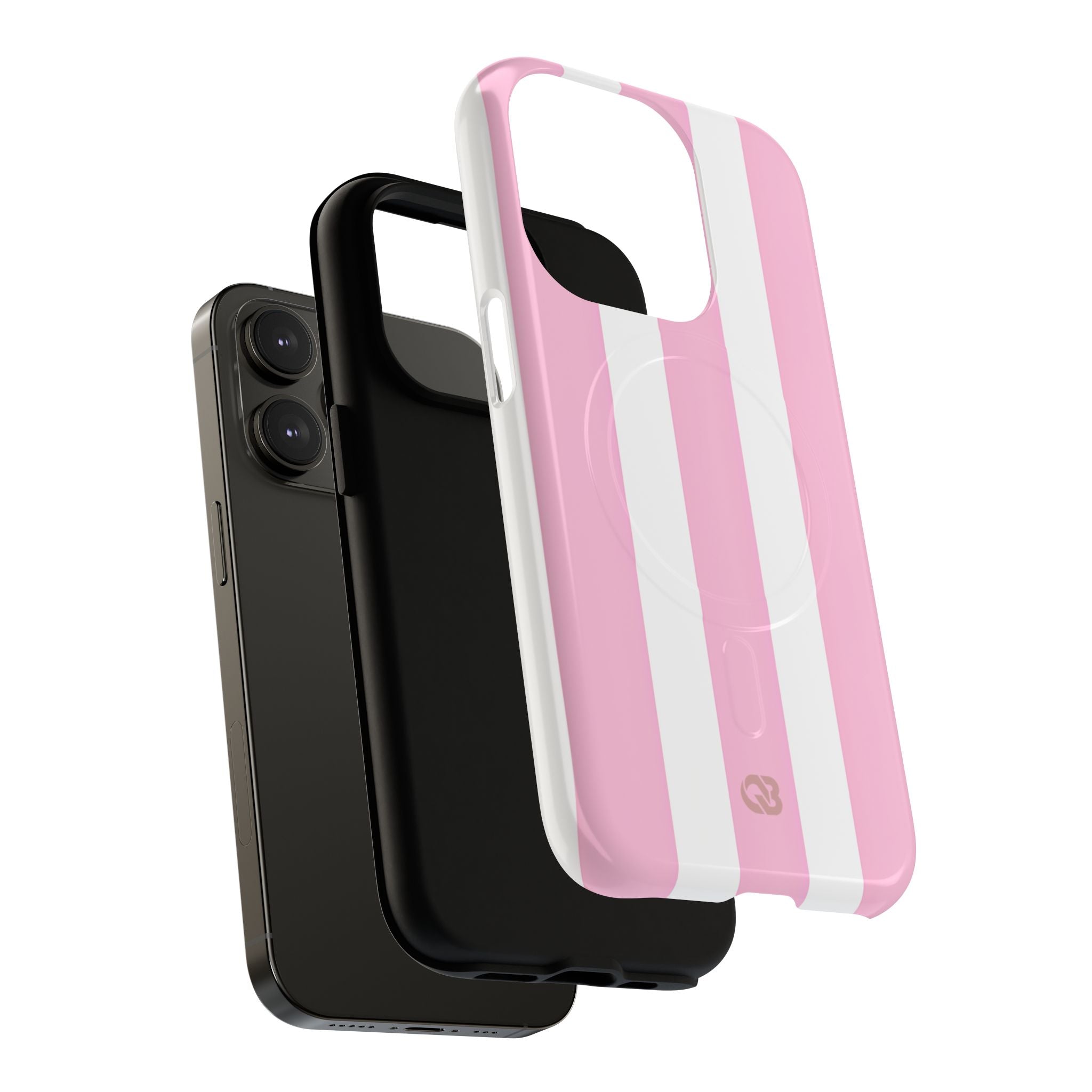 Soft Pink Stripe · Tough+ Magsafe