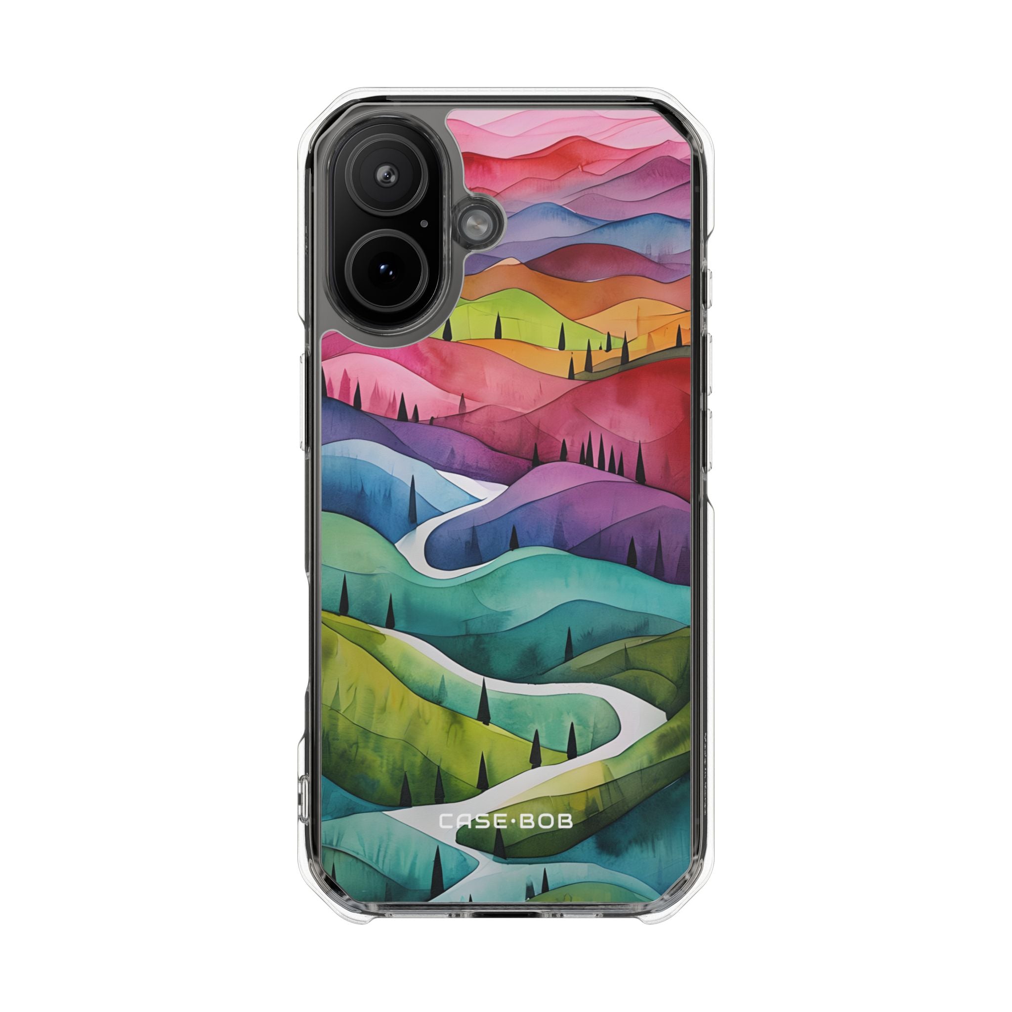 Rolling Hills Pink iPhone 17 Case - Impact