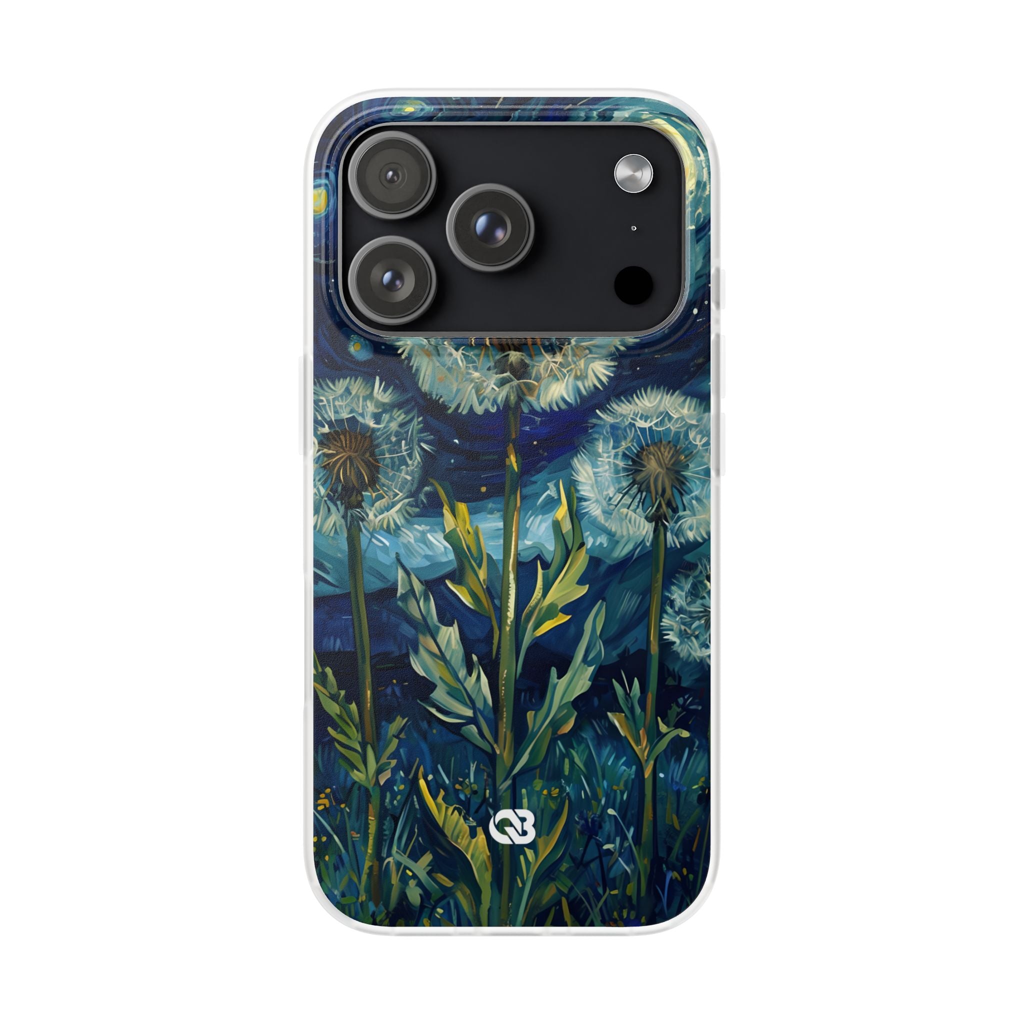 Starry Dandelion Swirl · Soft Phone Case for iPhone