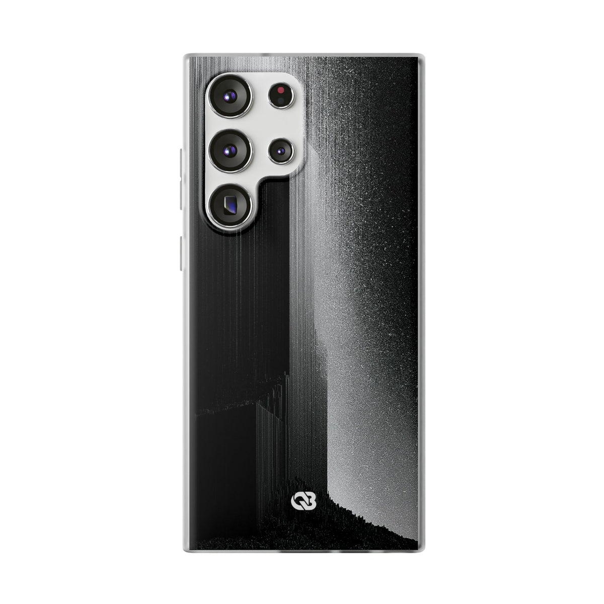 Black Lite Phone Case for Samsung - Brutalist Pixel Monolith