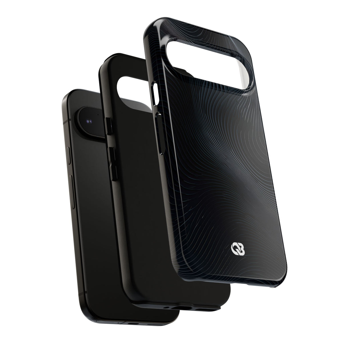 Obsidian Contours · Tough Phone Case for Pixel · Black