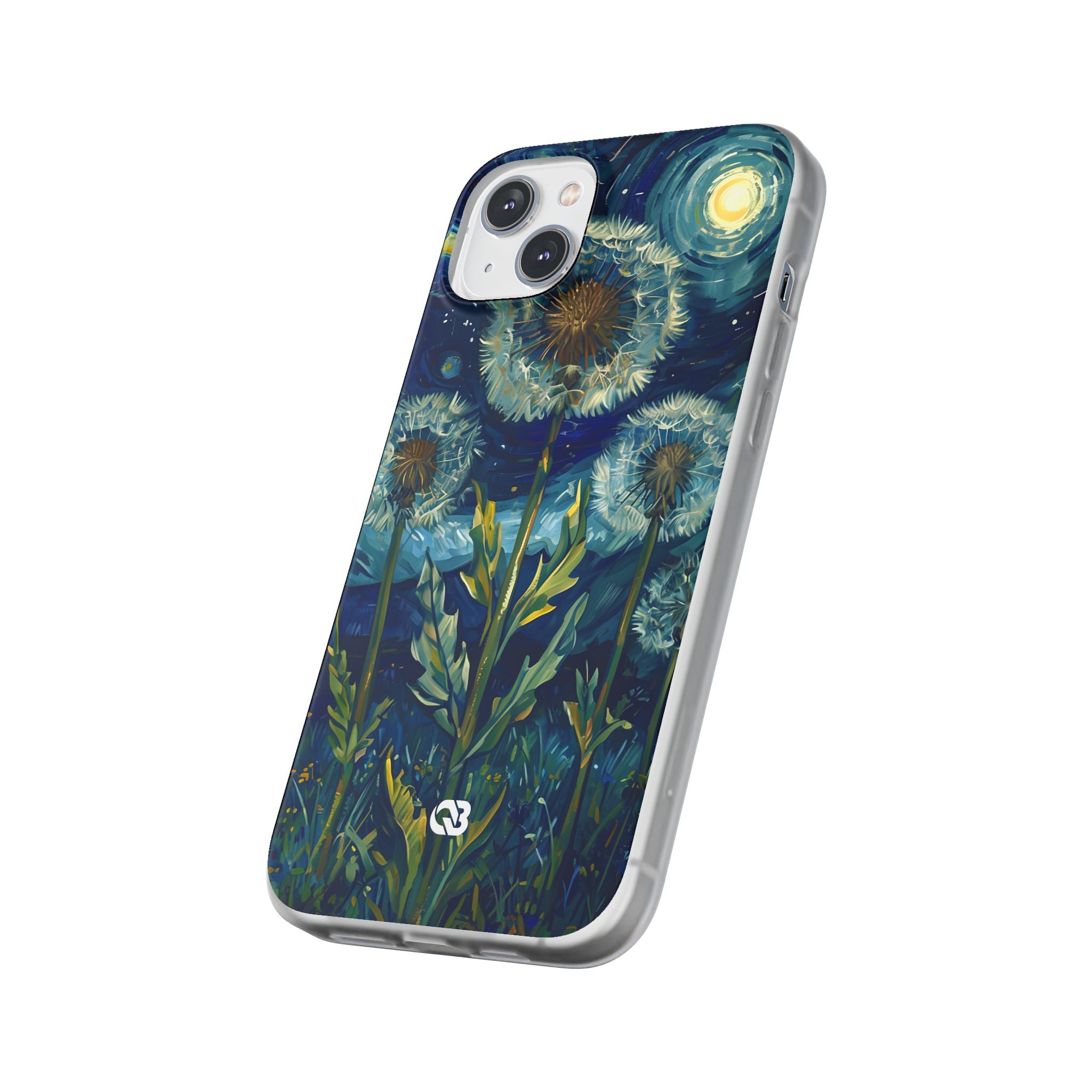 Starry Dandelion Swirl · Soft Phone Case for iPhone