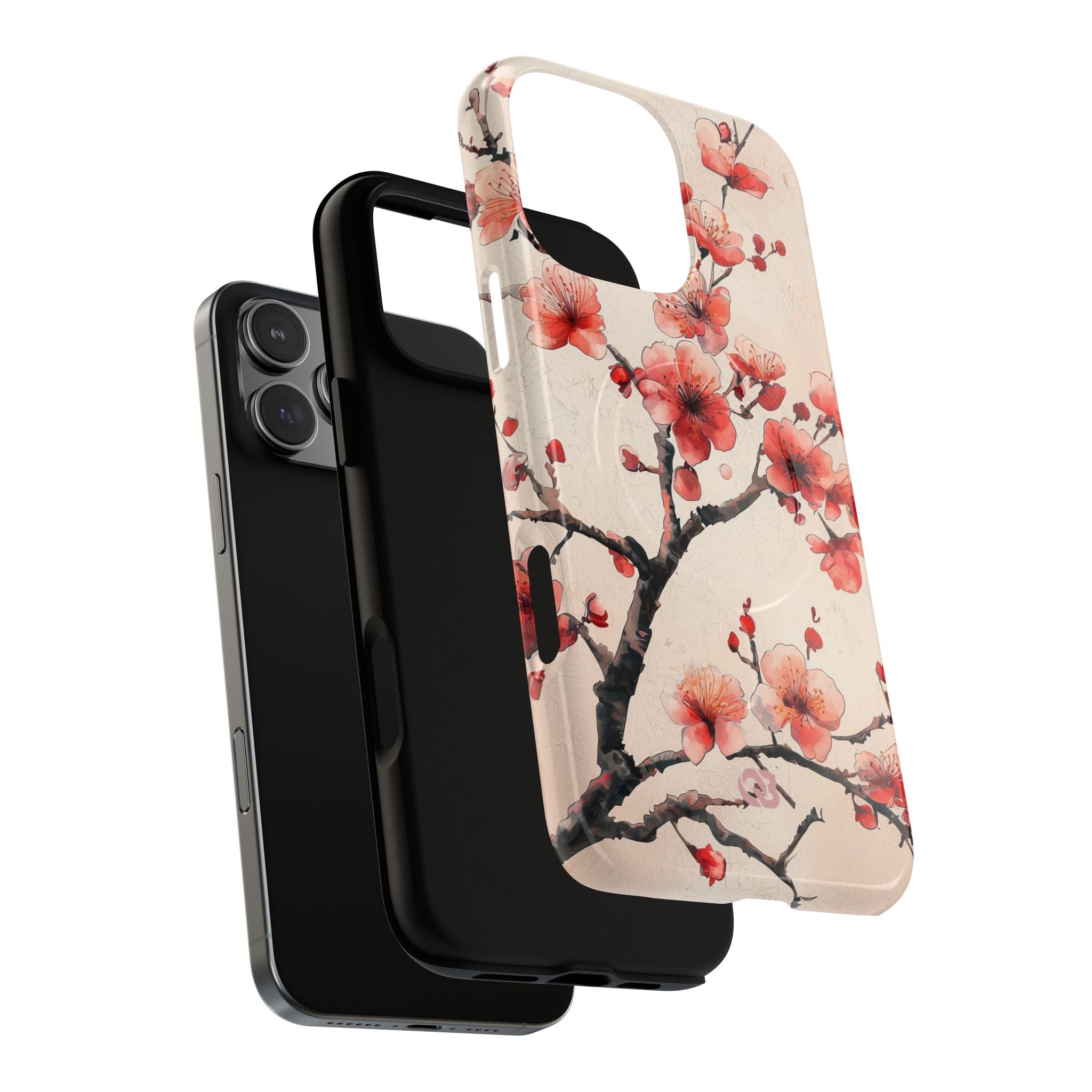 Crimson Silk Flora · Tough+ Custodia per iPhone · Magsafe