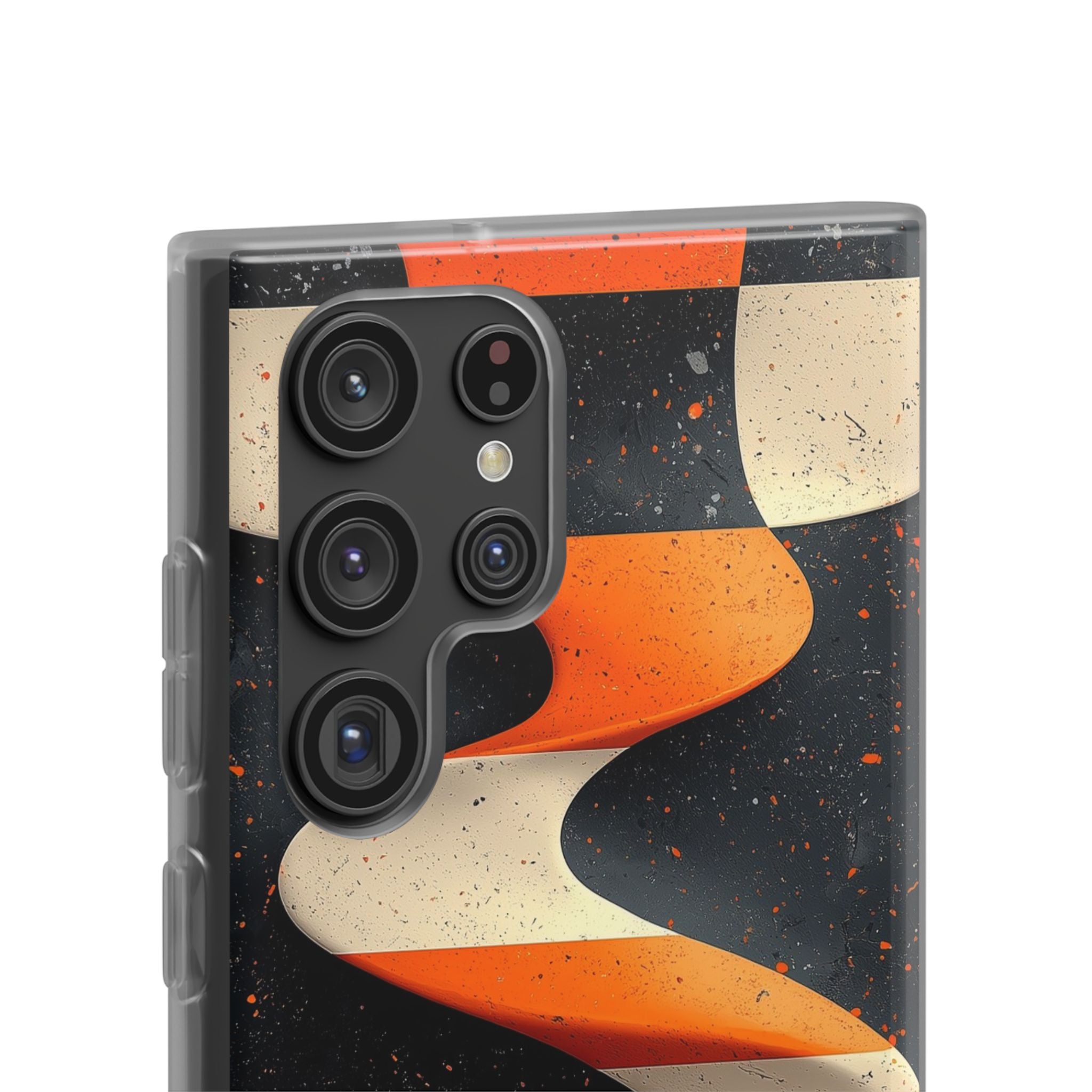 Orange Grit Twist · Soft Phone Case for Samsung