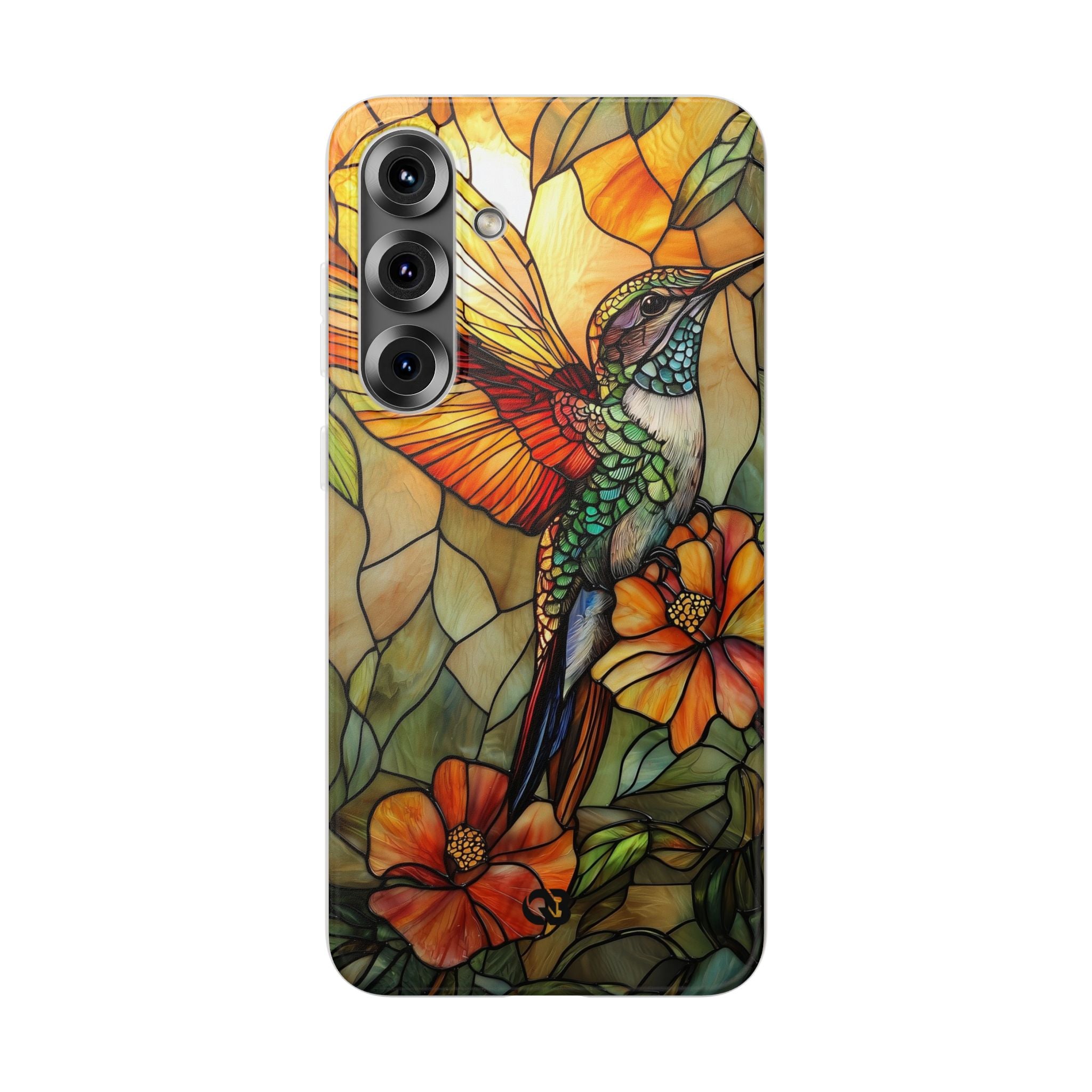 Amber Glass Hummingbird · Soft Custodia per Samsung