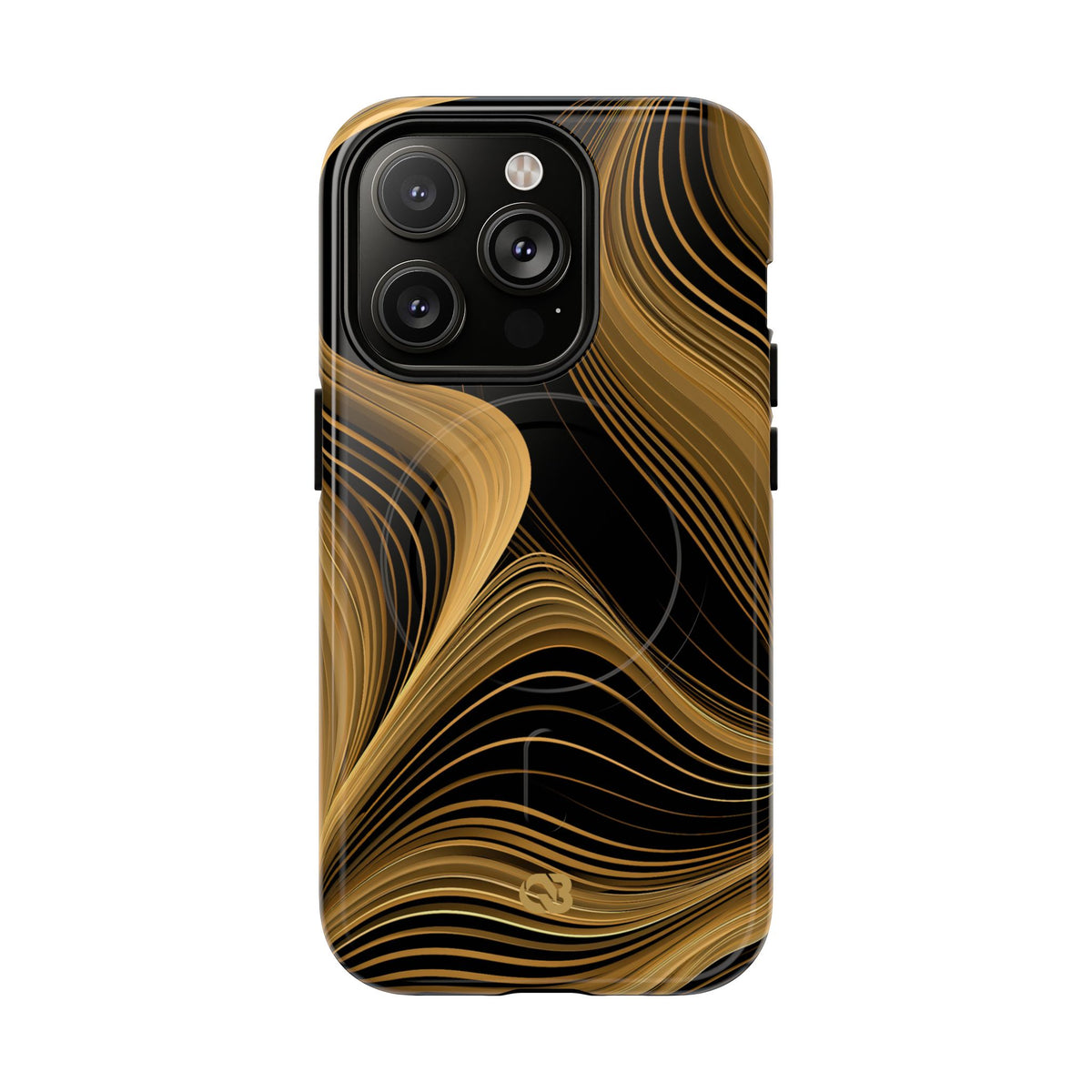 Gold Tough 2.0 Magsafe Phone Case for iPhone - Molten Copper Strands