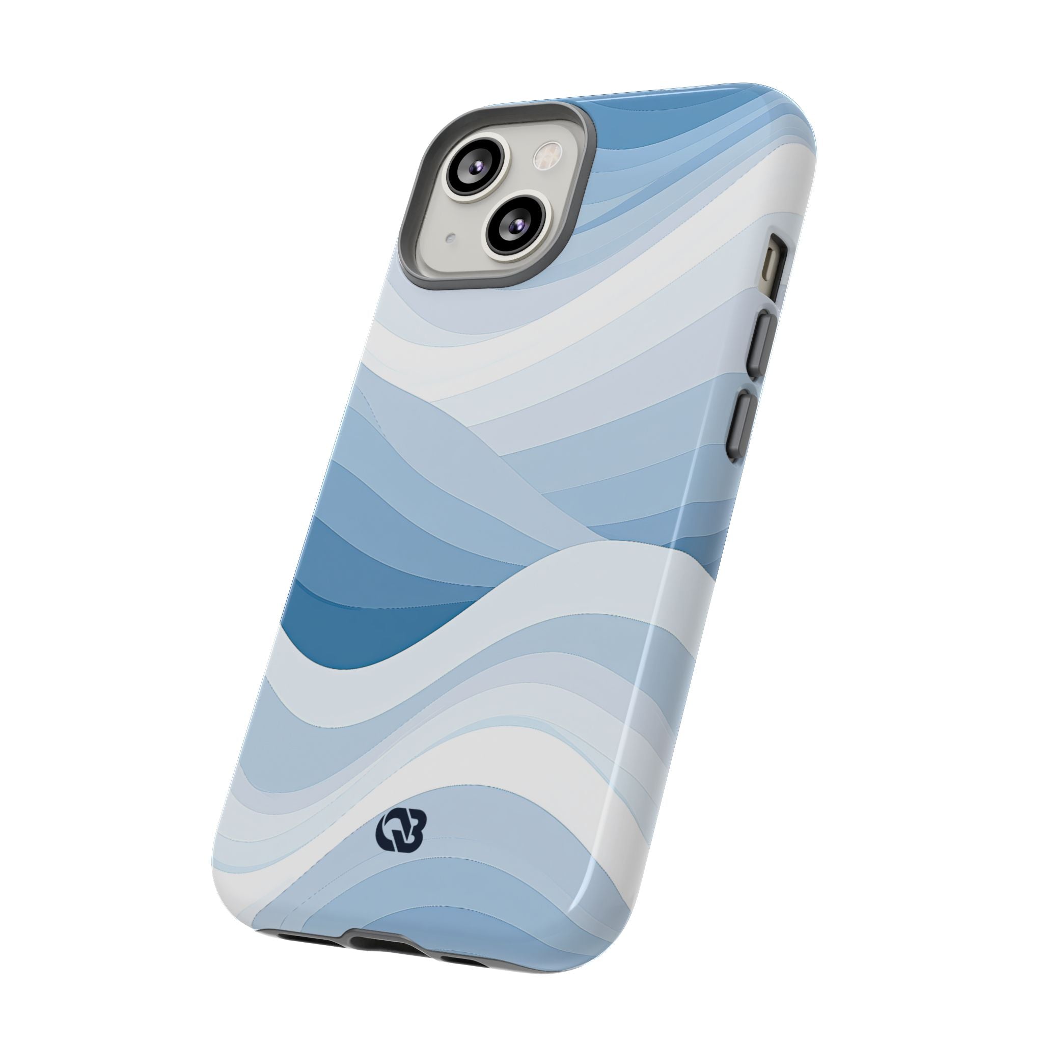 Blue Tough Phone Case for iPhone - Glacial Indigo Flow