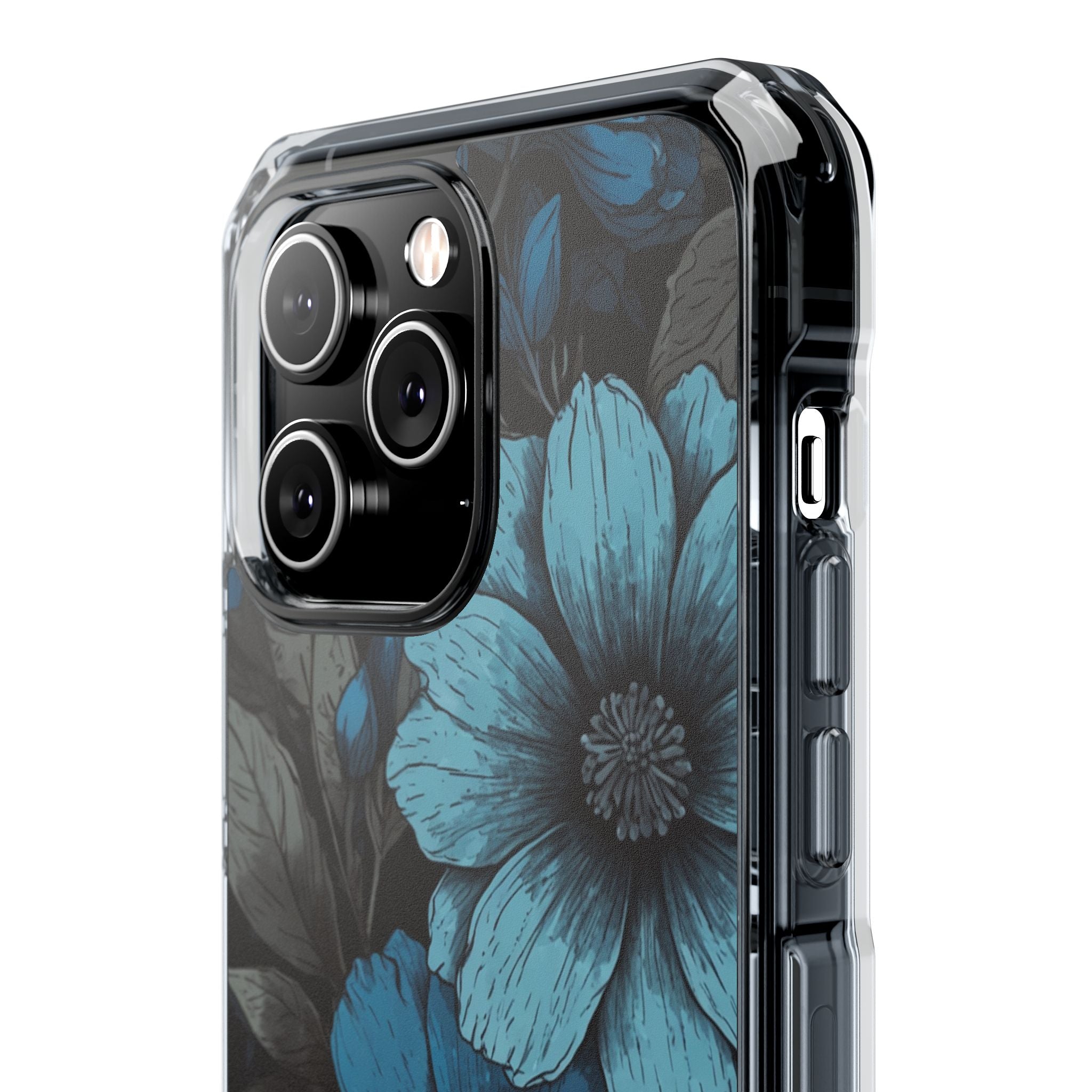 Blue Petal Radiance iPhone 14 Pro Max Case - Impact